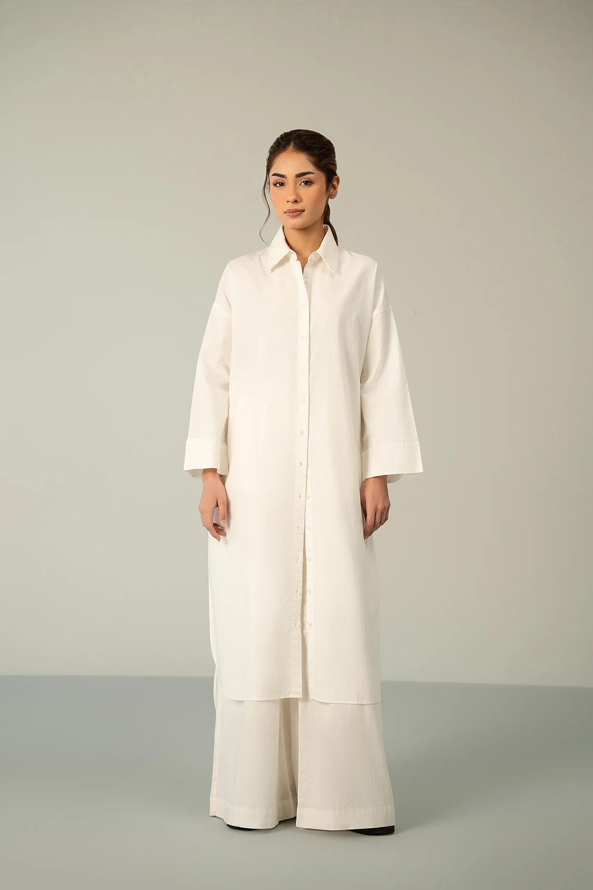 LINEN SHIRT DRESS