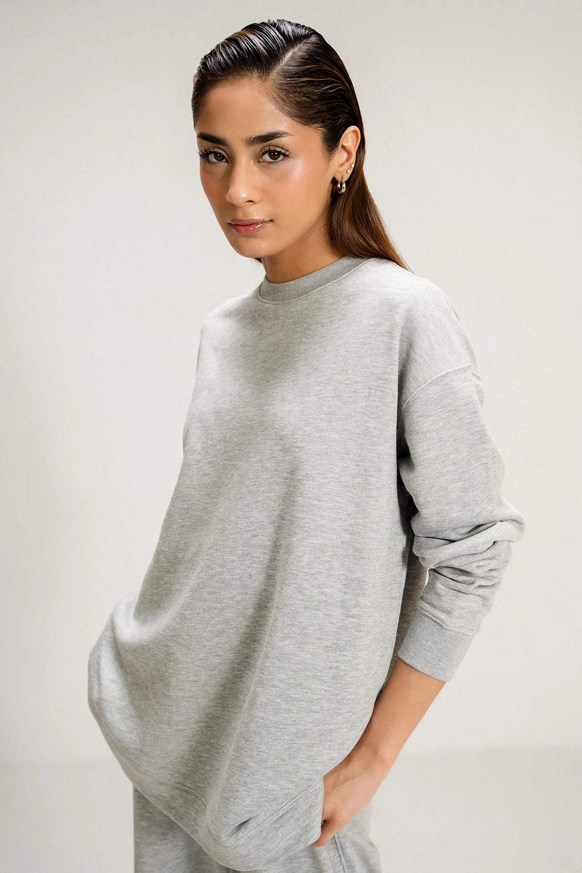LONG SWEATSHIRT - PIMA TERY - Image 5