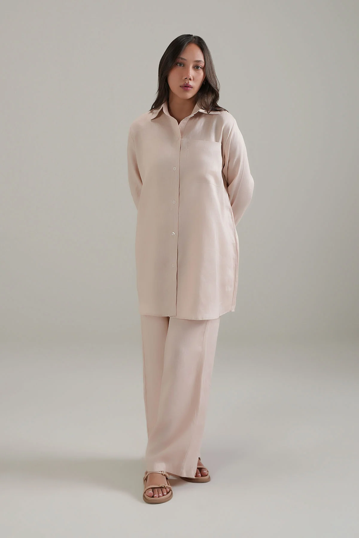LONG TUNIC - 100% LINEN