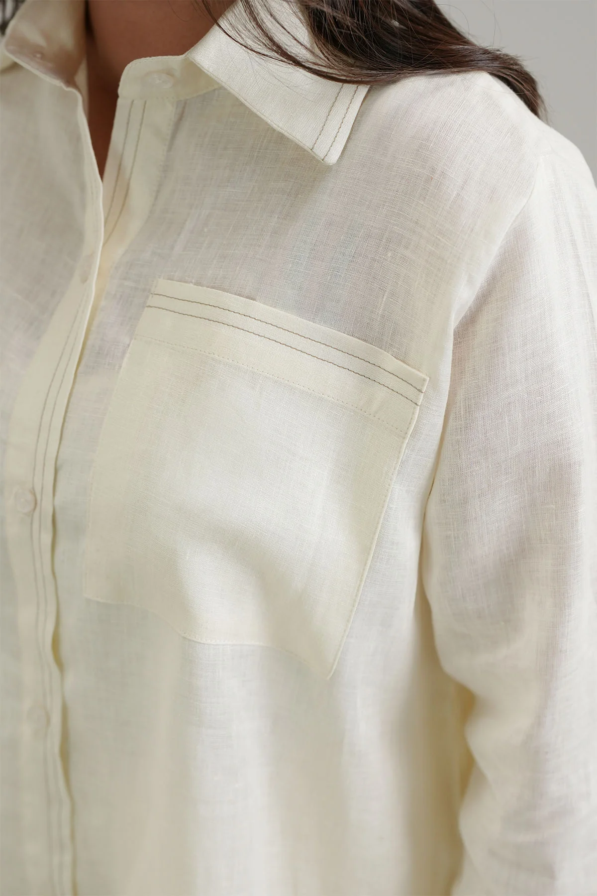 LONG TUNIC - 100% LINEN - Image 2