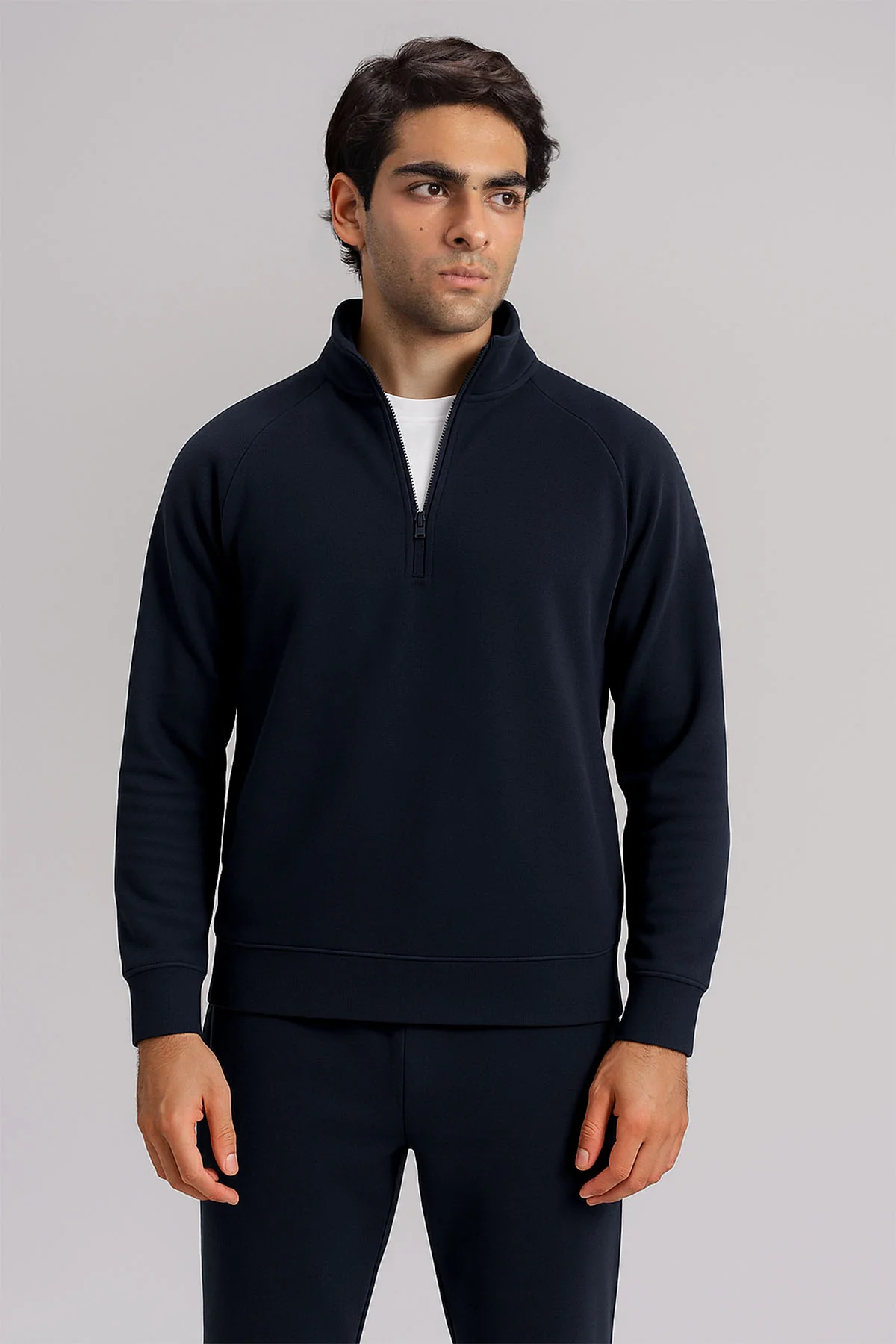 MEN QUARTER ZIP-DOUBLE KNIT