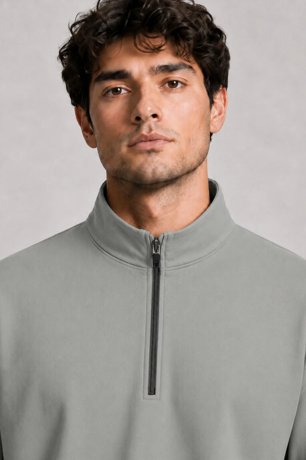 MEN TRAIN QUARTER ZIPPER-RIP STOP - Image 2