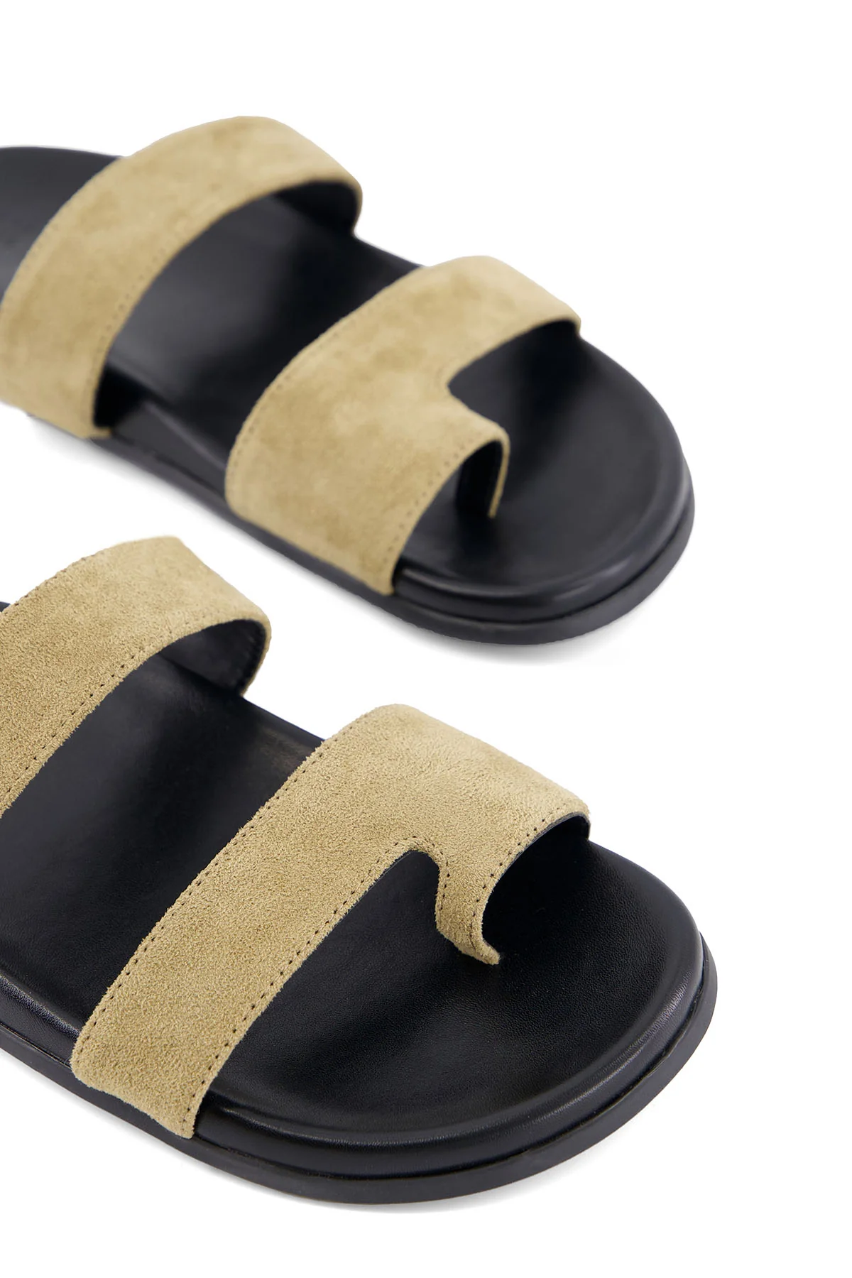 MINIMAL SUEDE SLIDES - Image 2