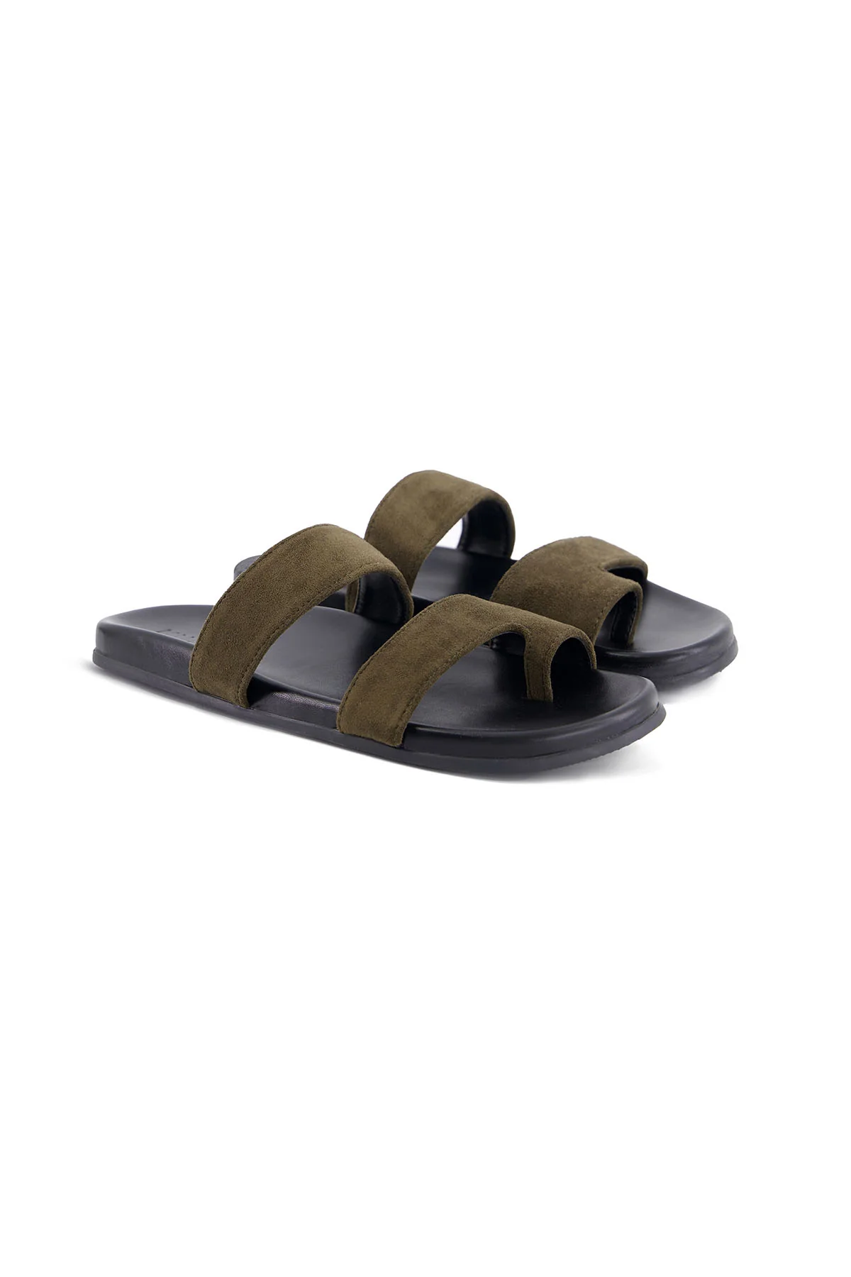 MINIMAL SUEDE SLIDES