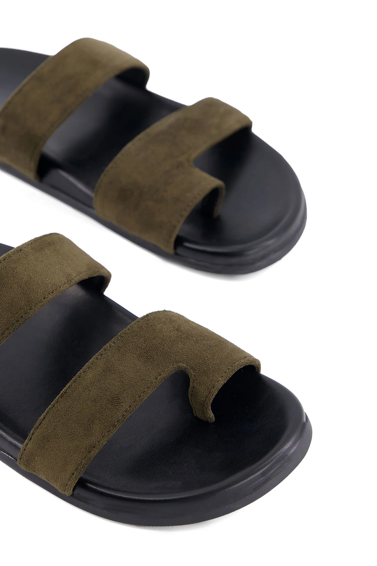 MINIMAL SUEDE SLIDES - Image 2