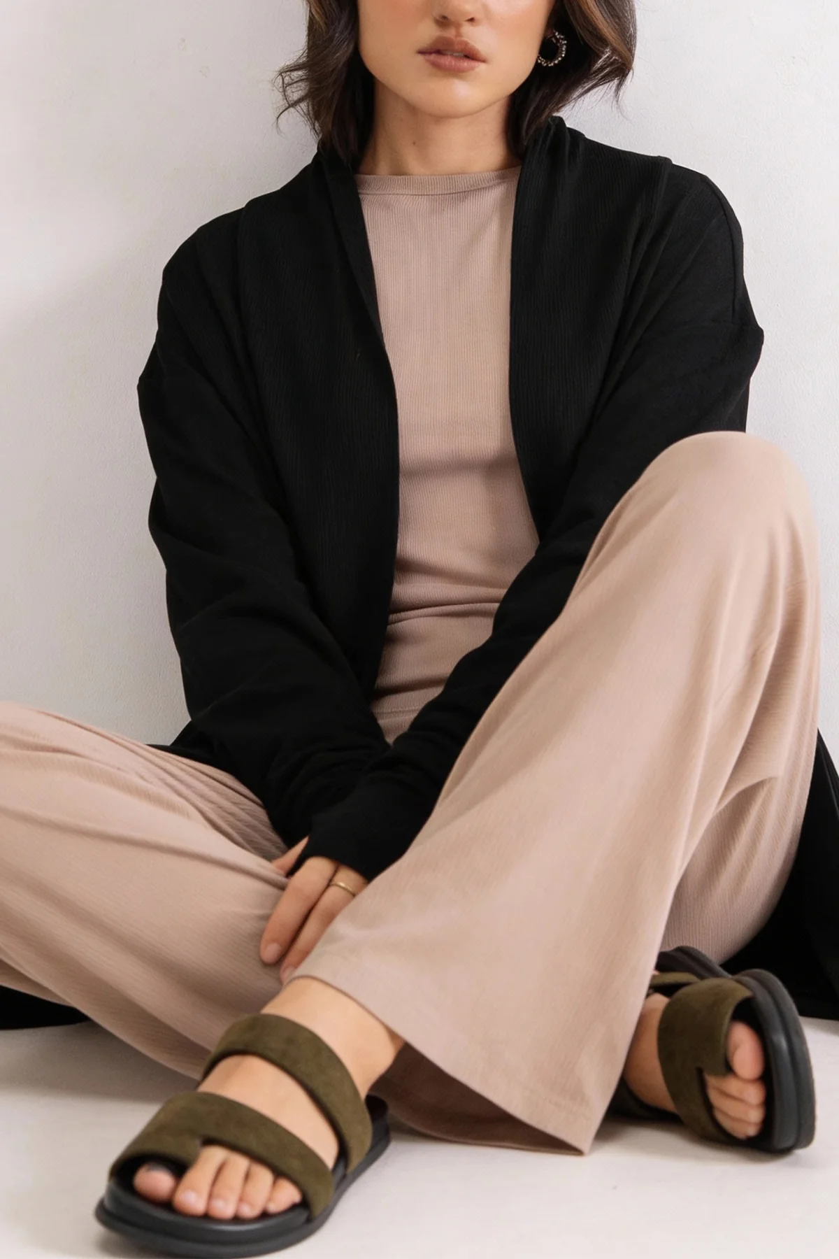 MINIMAL SUEDE SLIDES - Image 6