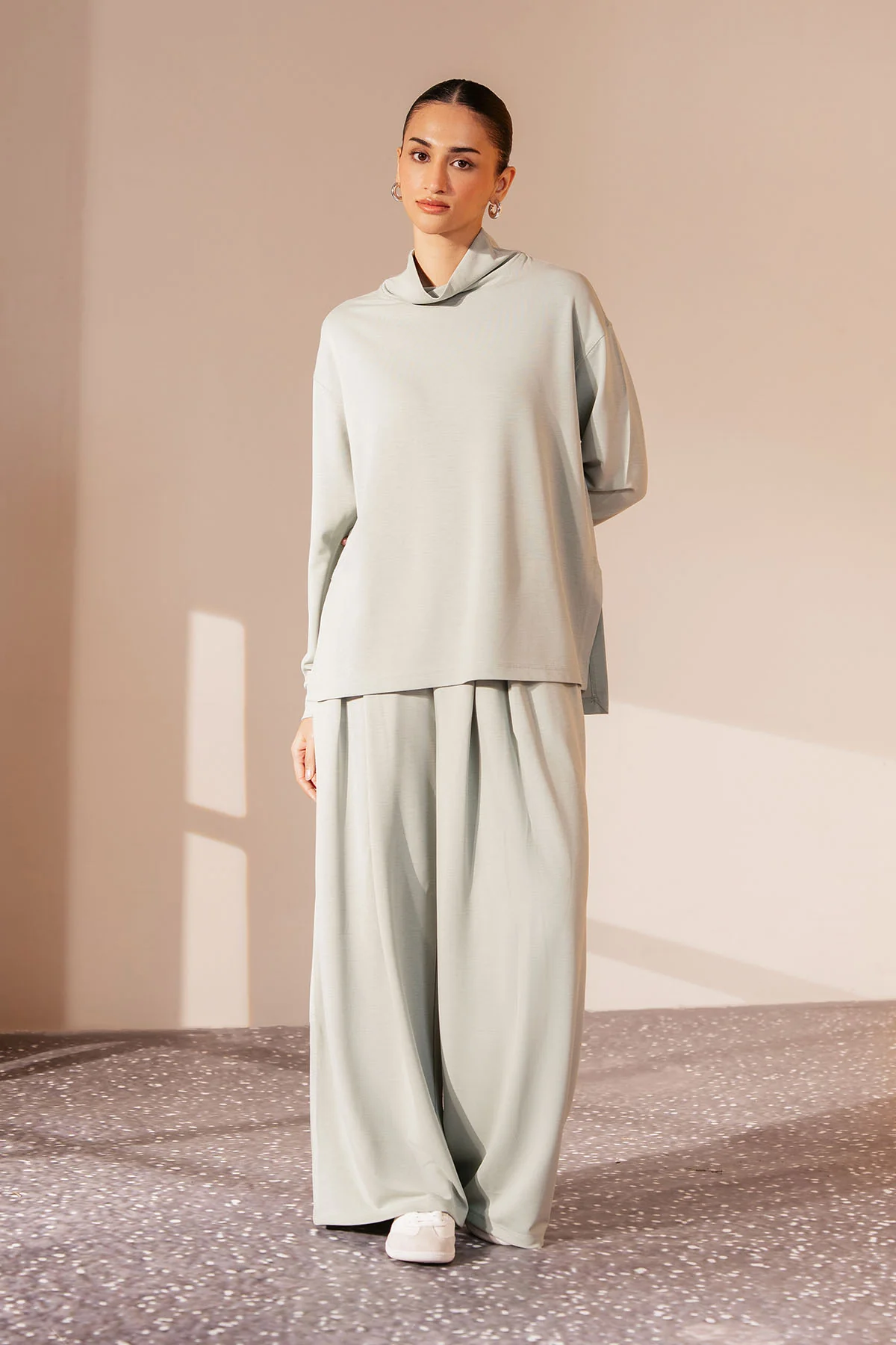 MOCK NECK SIDE SLIT CLOUDLUX - Image 2