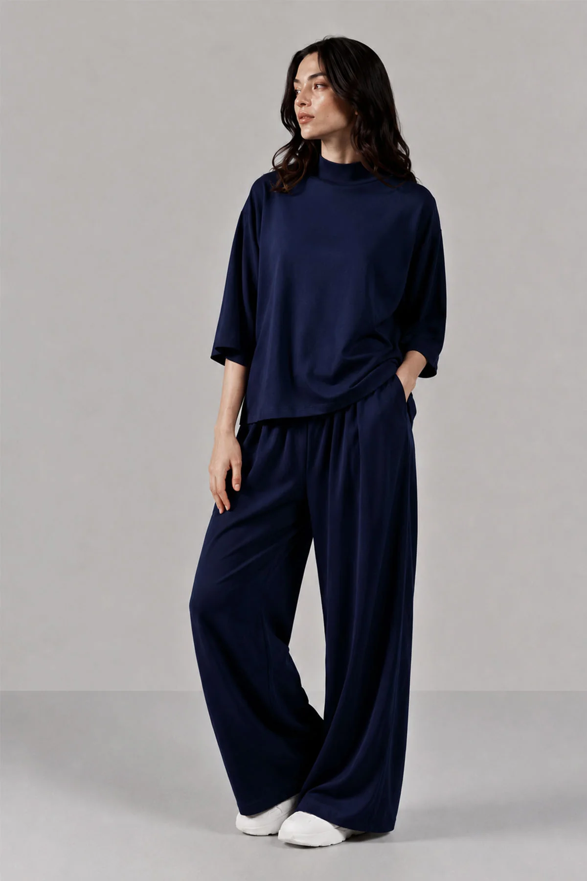 MOCK NECK SIDE SLIT CLOUDLUX - Image 2