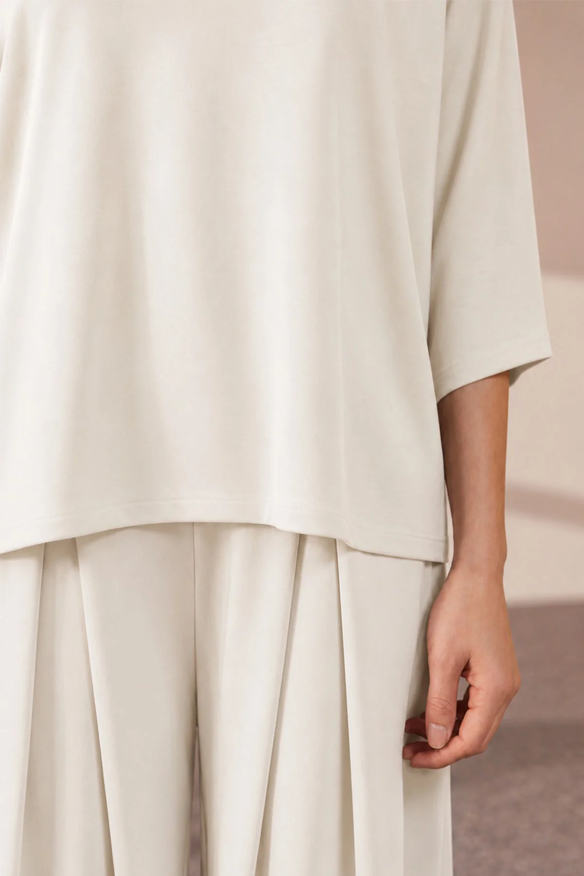MOCK NECK SIDE SLIT CLOUDLUX - Image 2
