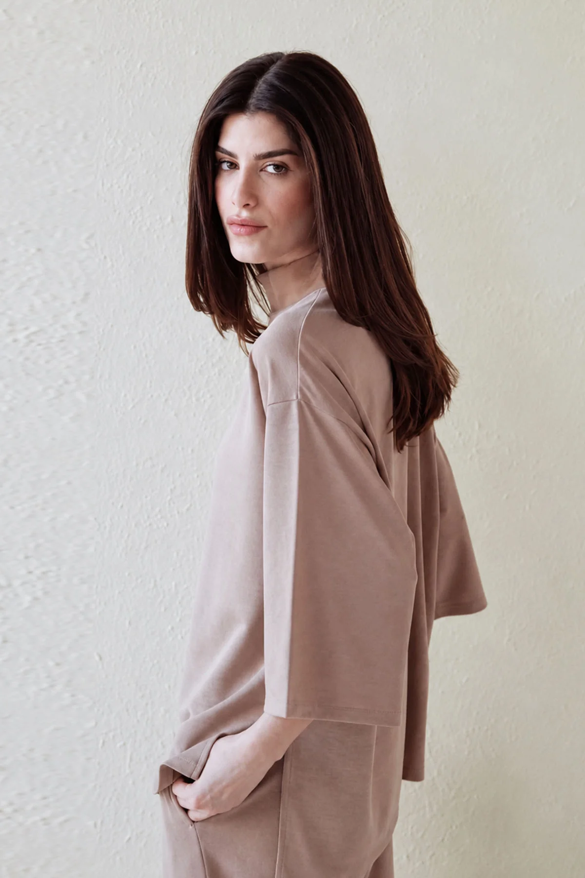 MOCK NECK SIDE SLIT CLOUDLUX - Image 3