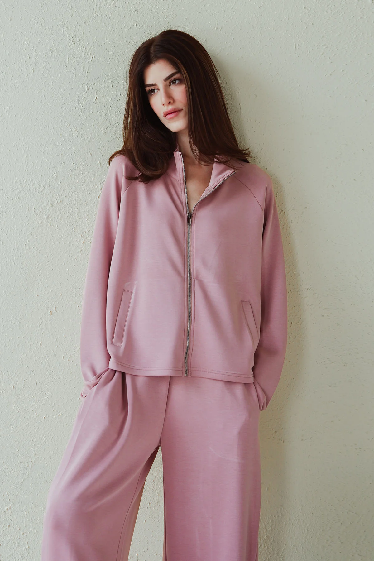 MOCK NECK ZIPPER - CLOUDLUX LIGHT