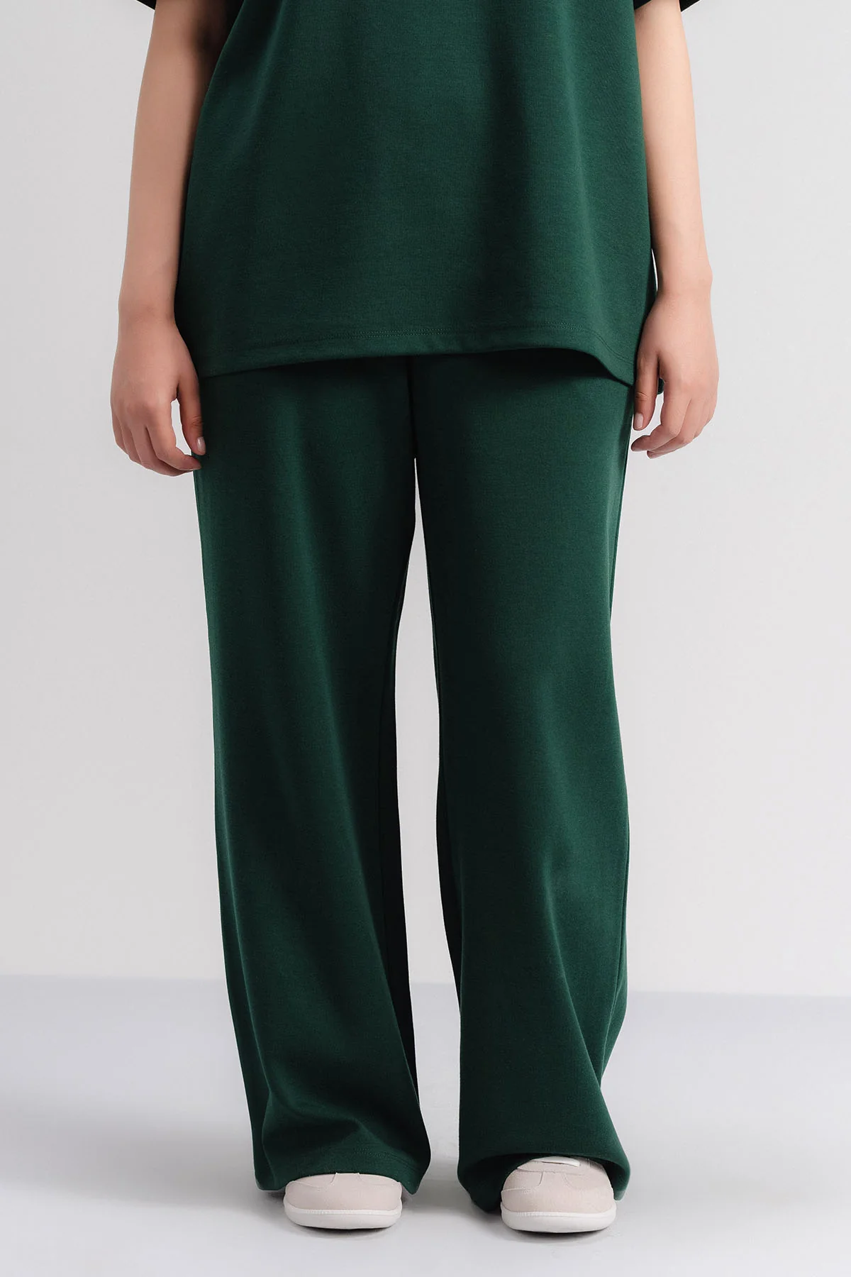 MOVE WIDE TROUSERS-DOUBLE KNIT