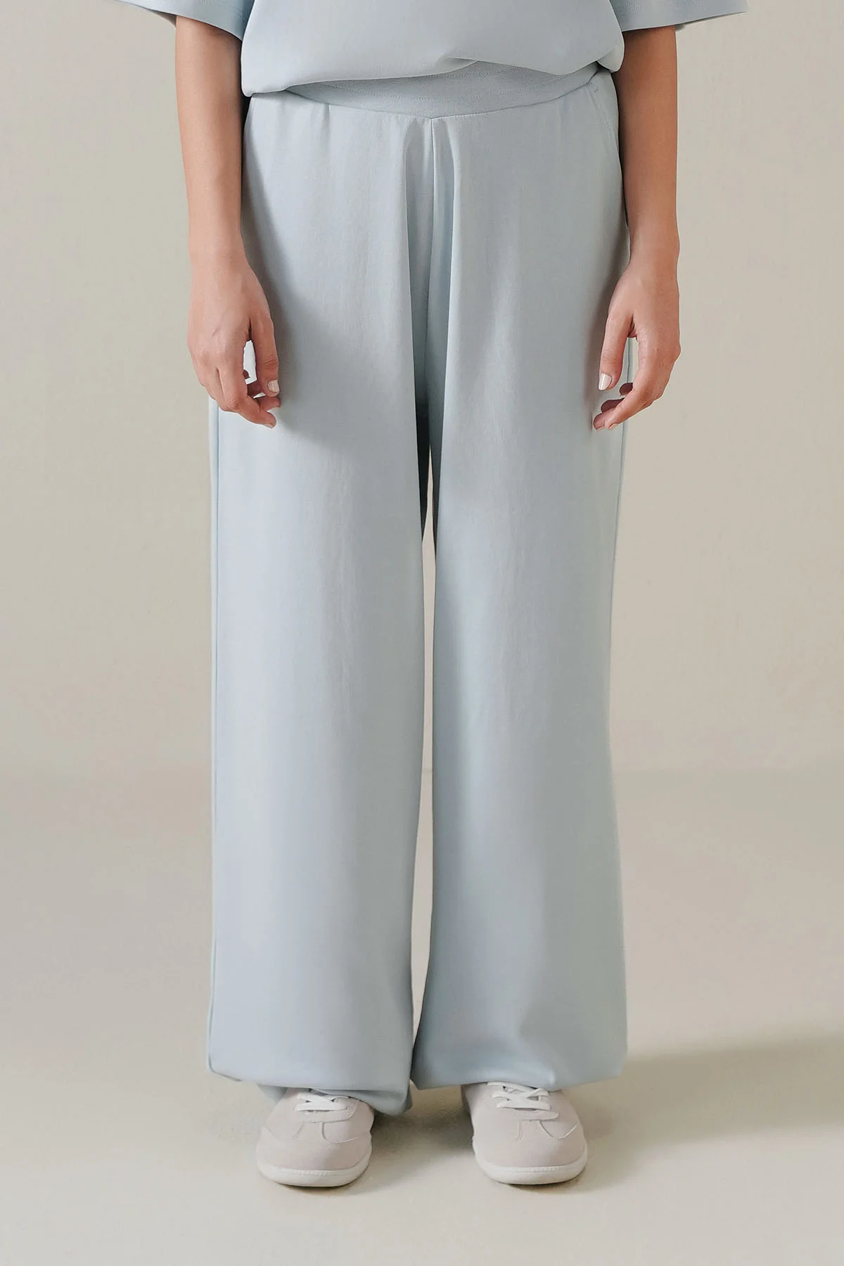 MOVE WIDE TROUSERS-DOUBLE KNIT