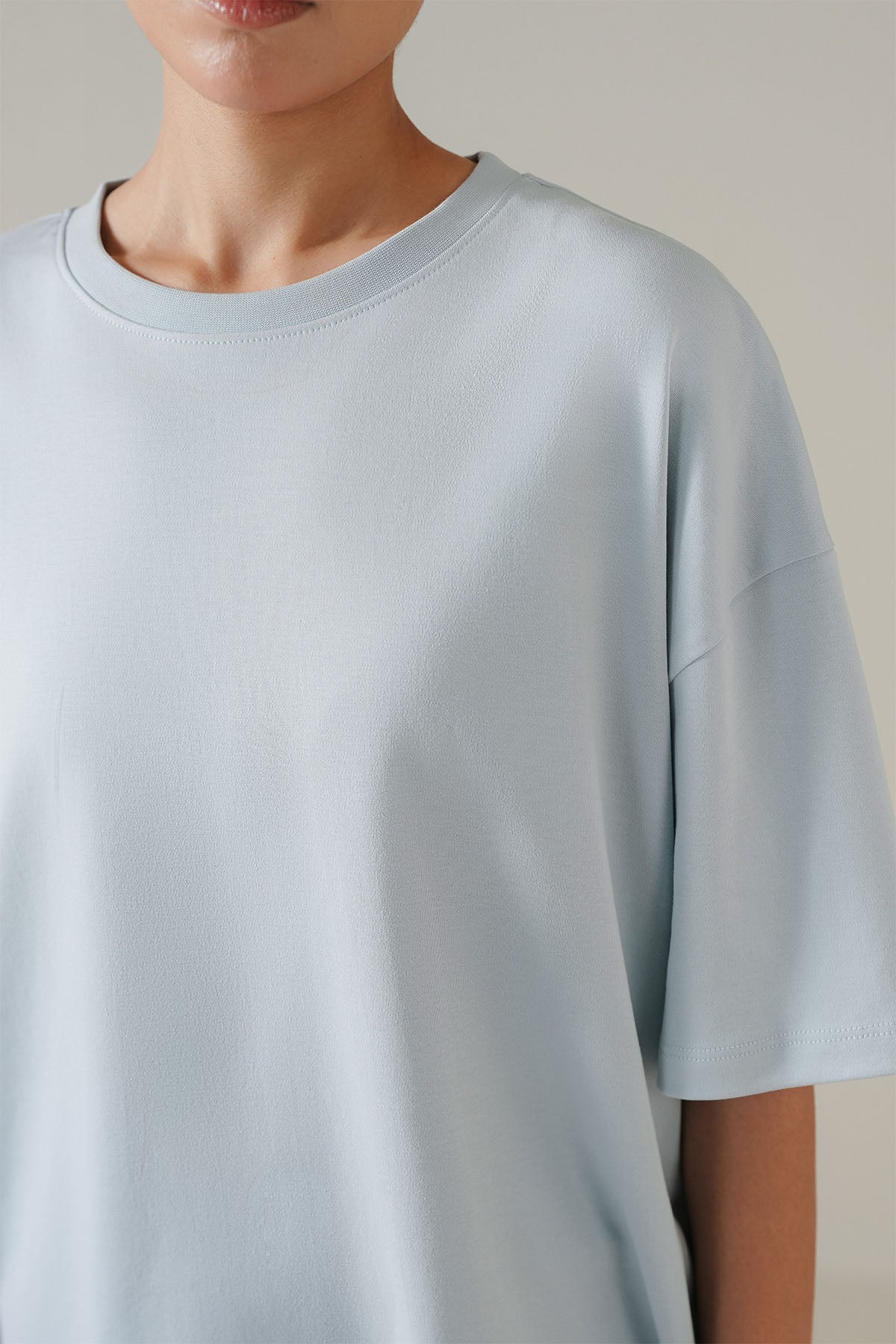 OVERSIZED - DOUBLE KNIT T-SHIRT - Image 2