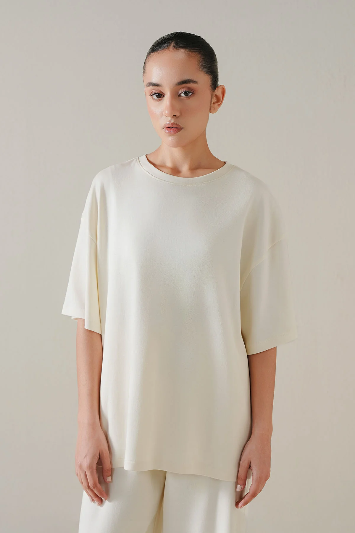 OVERSIZED - DOUBLE KNIT T-SHIRT