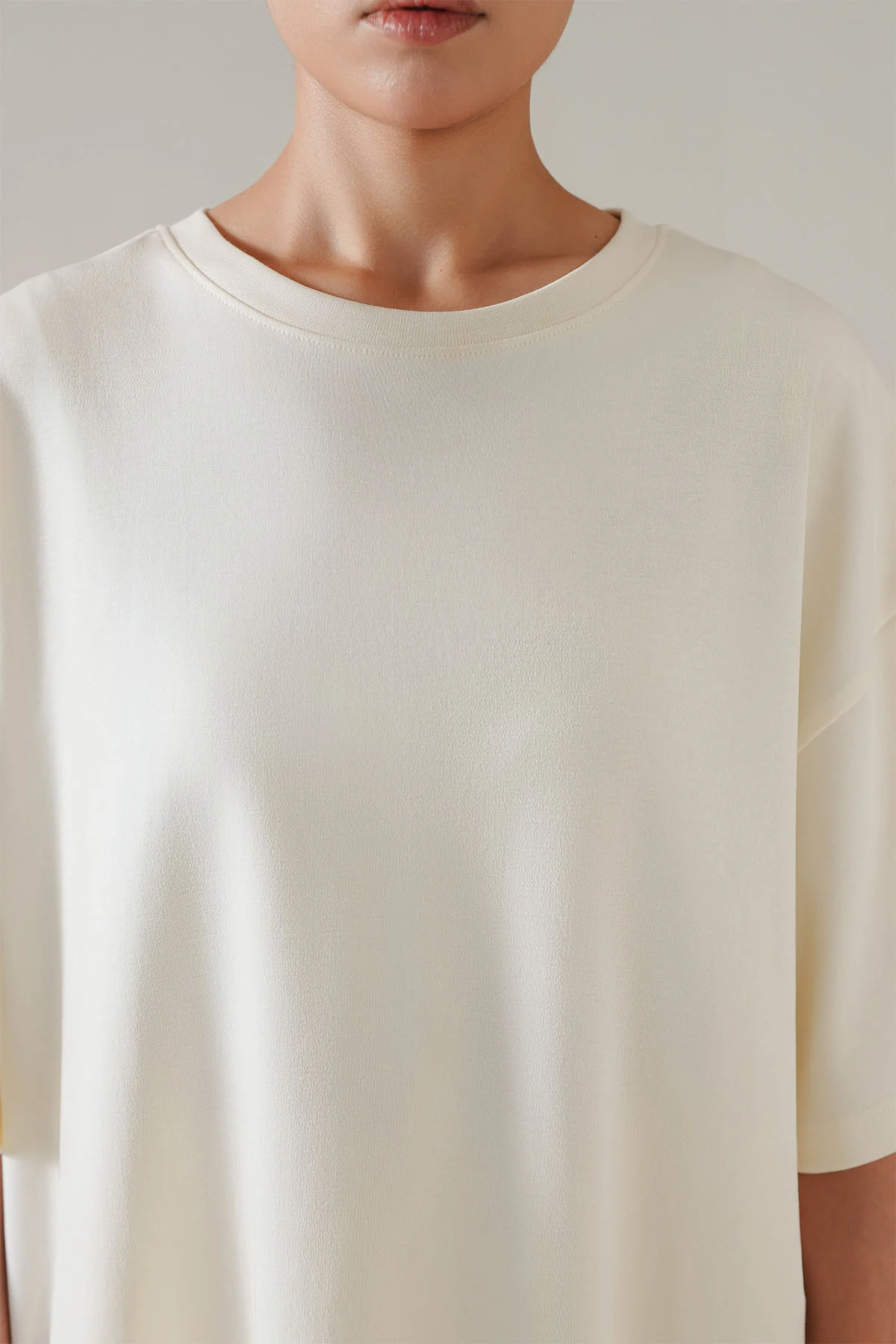 OVERSIZED - DOUBLE KNIT T-SHIRT - Image 2