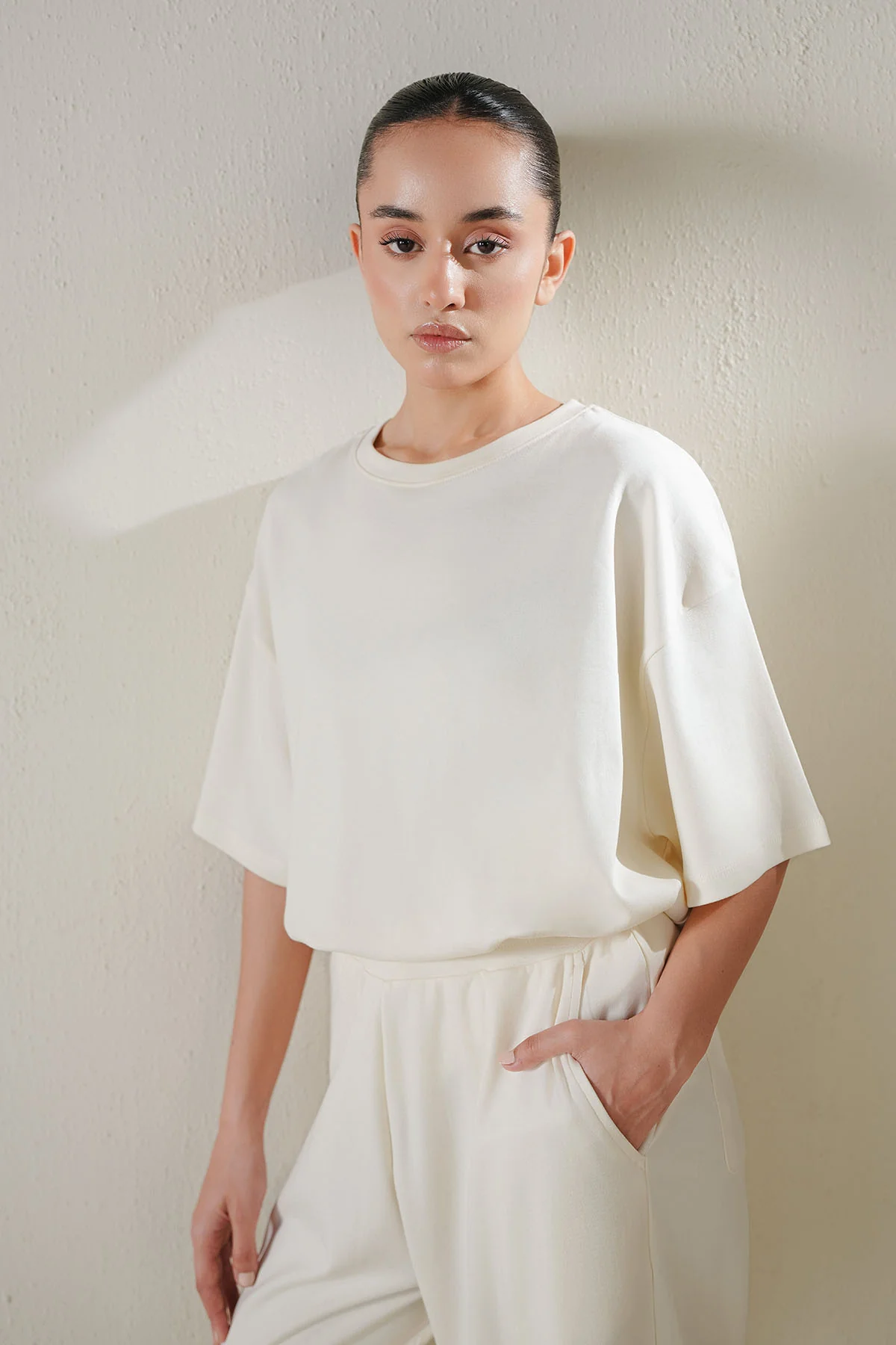 OVERSIZED - DOUBLE KNIT T-SHIRT - Image 4
