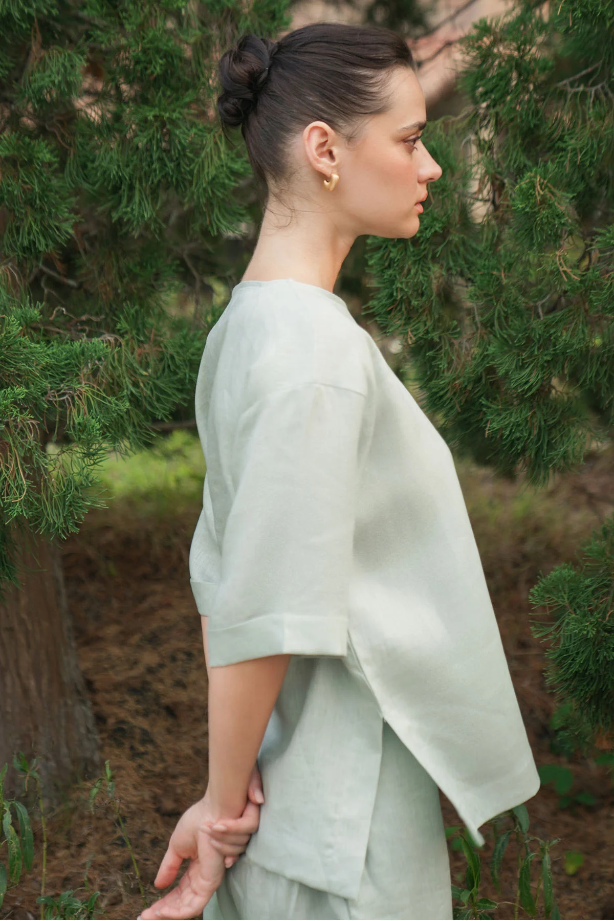 OVERSIZED SHIRT- 100% LINEN - Image 7