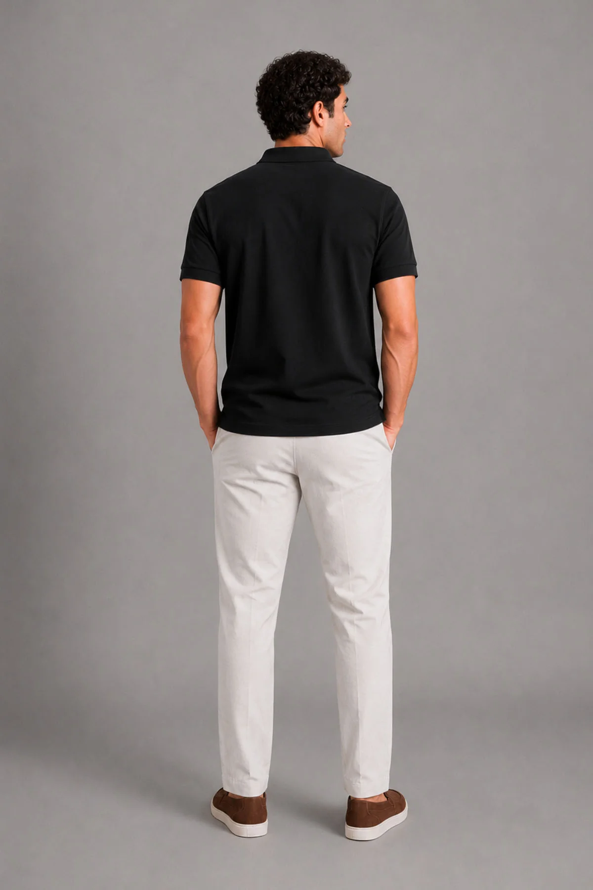 REGULAR FIT SUPIMA POLO - Image 4