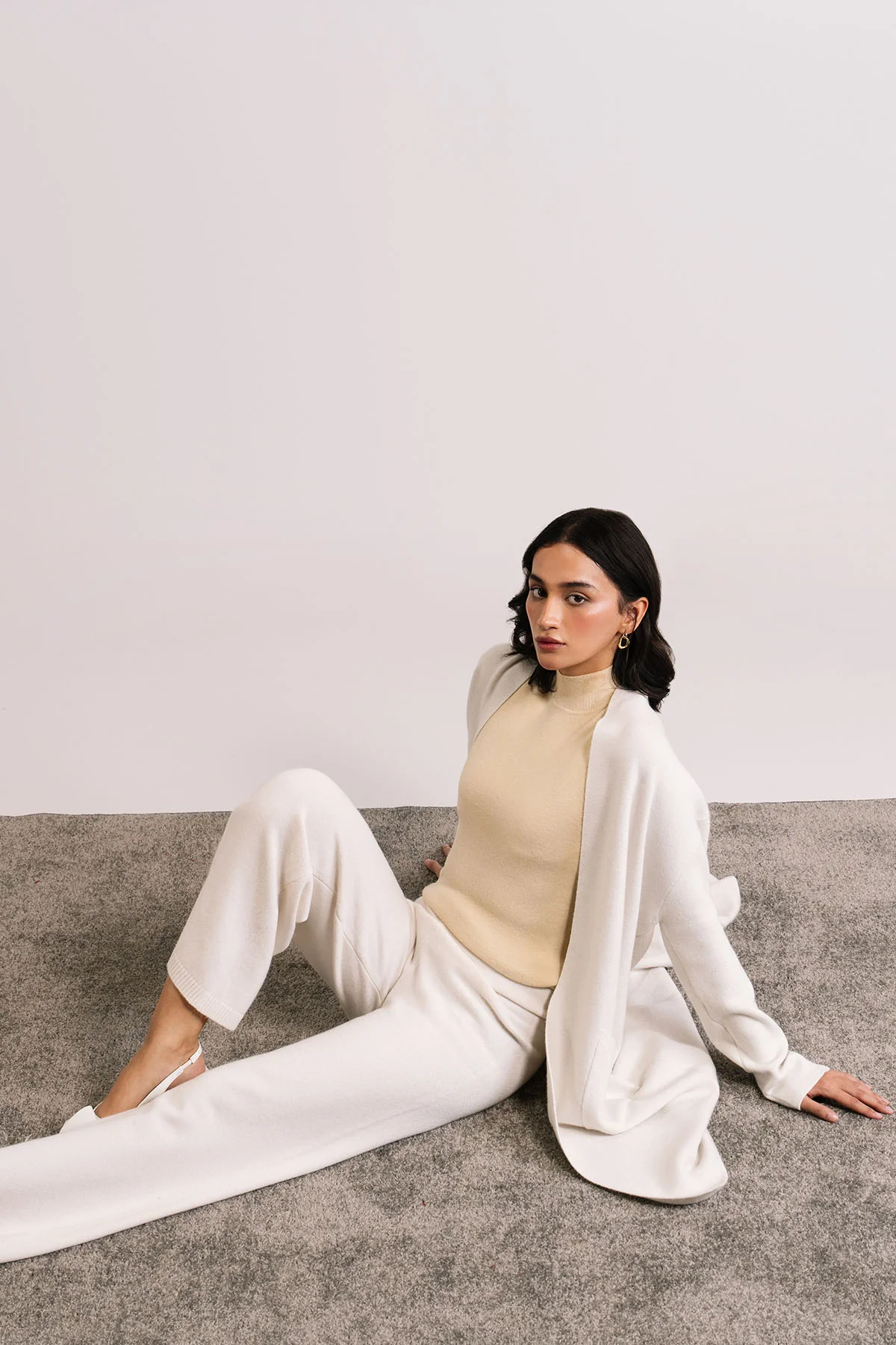 POWDER WHITE CARDIGAN - KNIT WEAR - Image 5