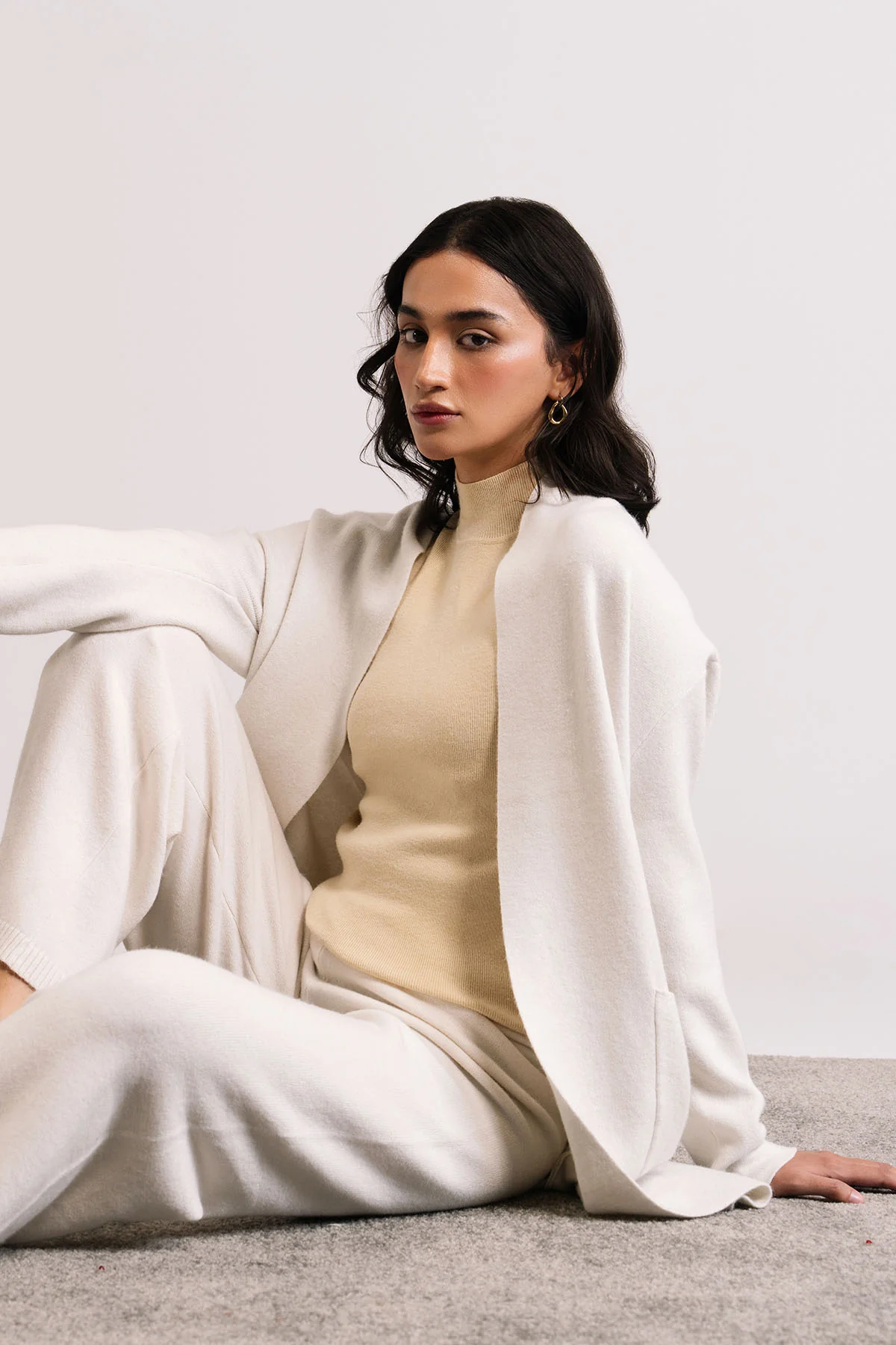 POWDER WHITE CARDIGAN - KNIT WEAR - Image 7