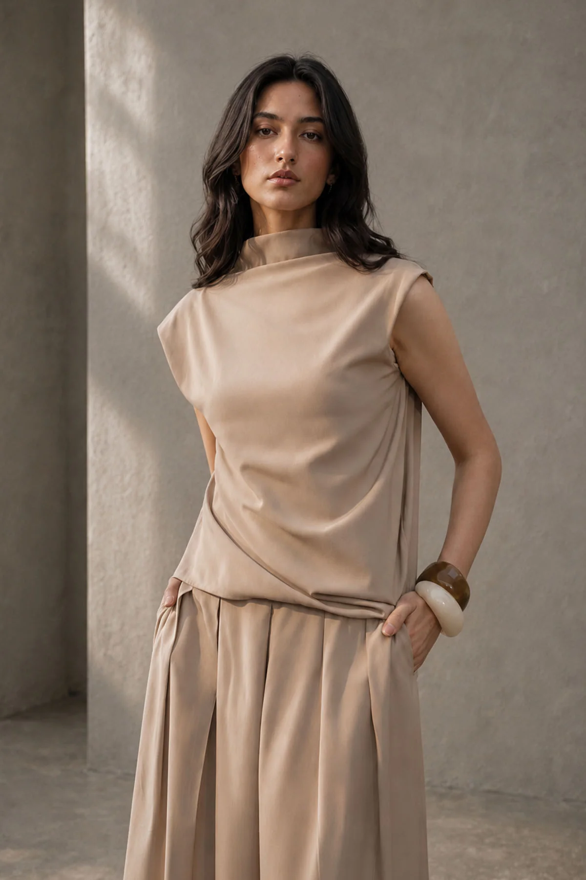 PULL ON WIDE LEG PANTS - Image 2
