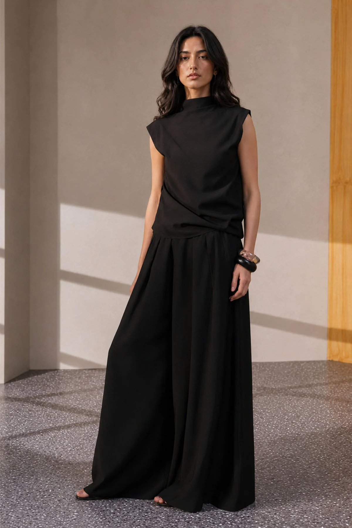 PULL ON WIDE LEG PANTS - Image 3