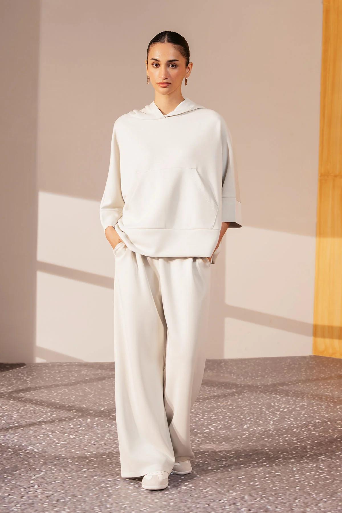 QUARTER SLEEVE OVERSIZED TOP-CLOUDLUX-LIGHT