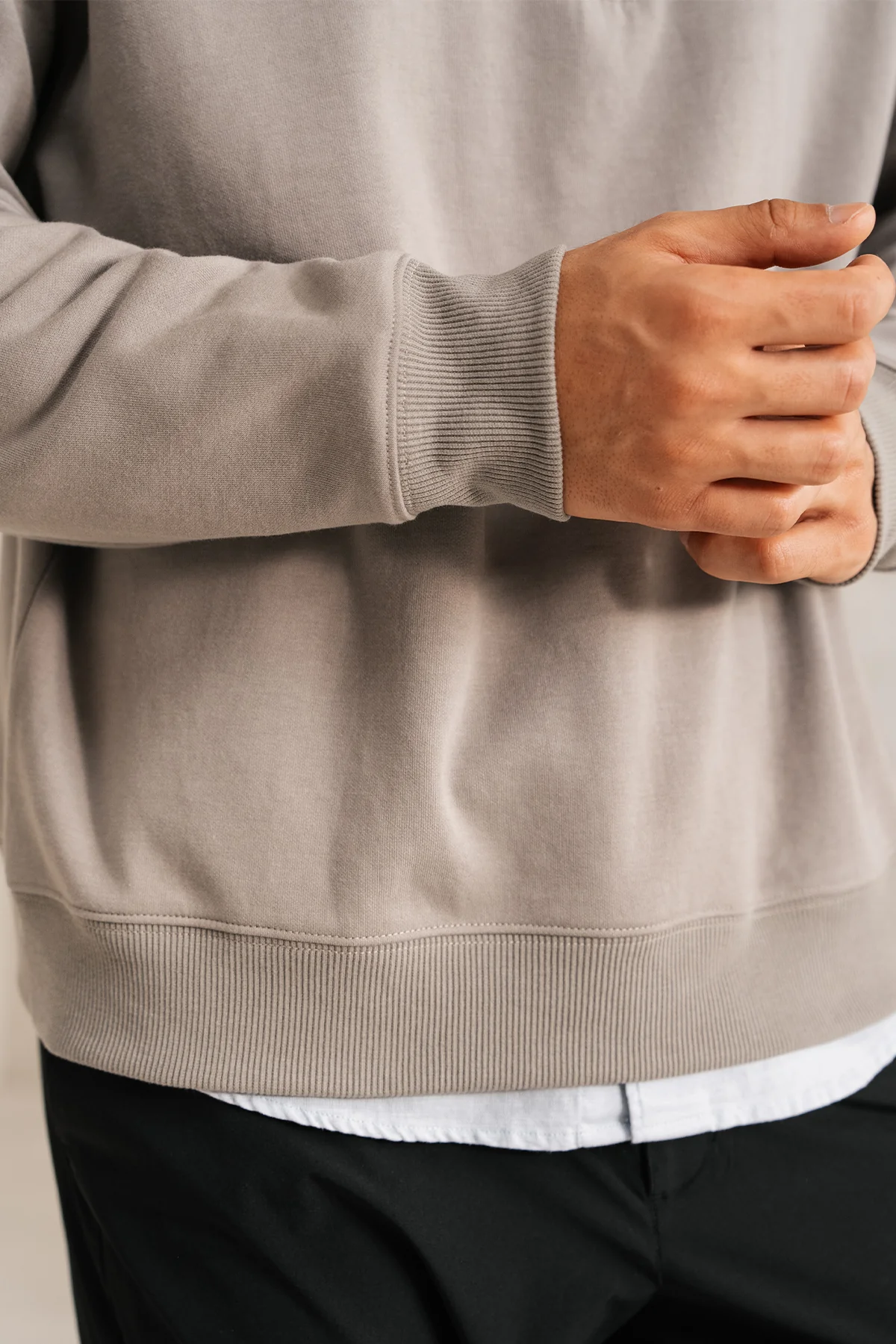 QUARTER ZIP BOXY FIT SWEATSHIRT - Image 6