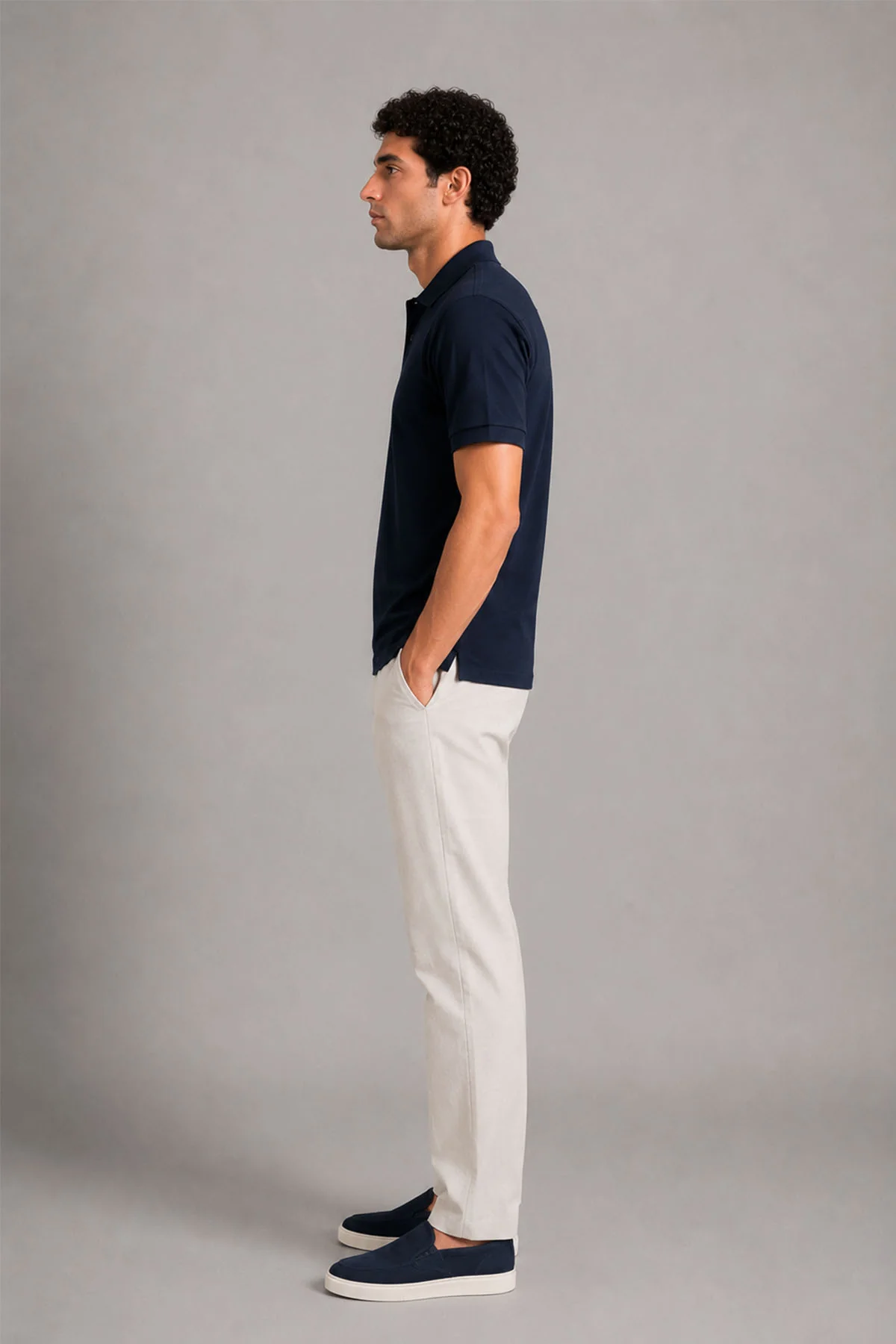 REGULAR FIT SUPIMA POLO - Image 3