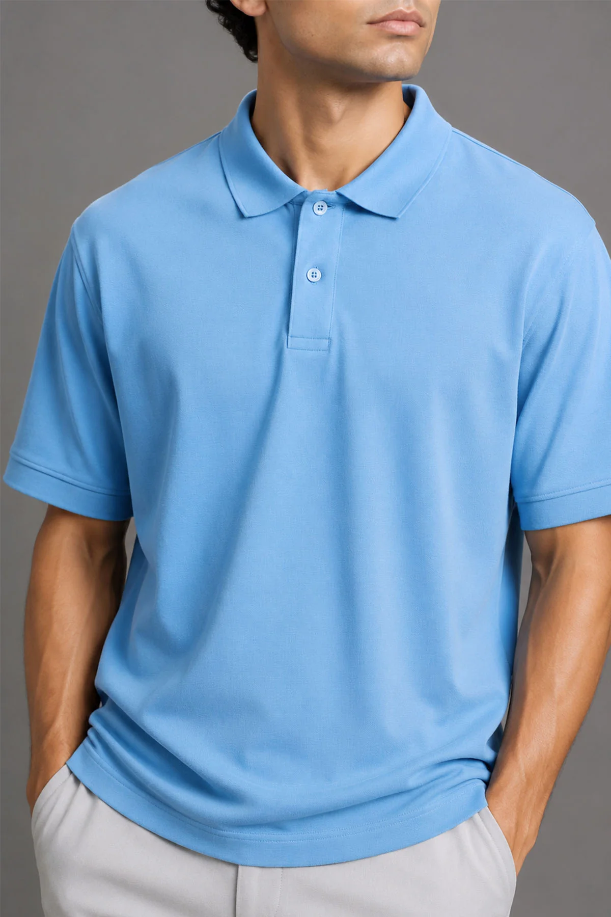 REGULAR FIT SUPIMA POLO - Image 2