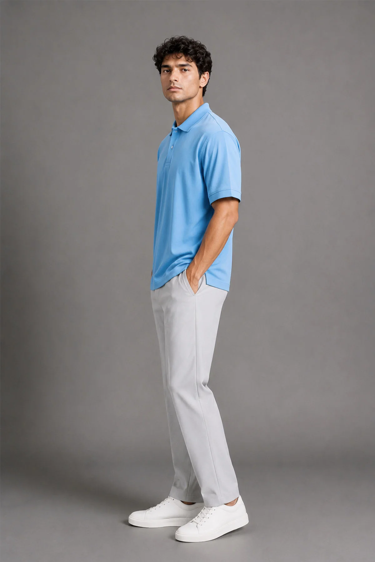 REGULAR FIT SUPIMA POLO - Image 3