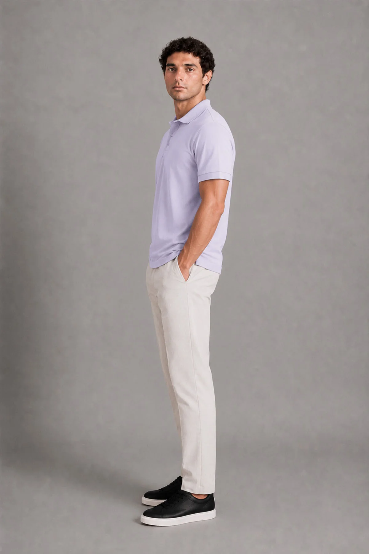 REGULAR FIT SUPIMA POLO - Image 3