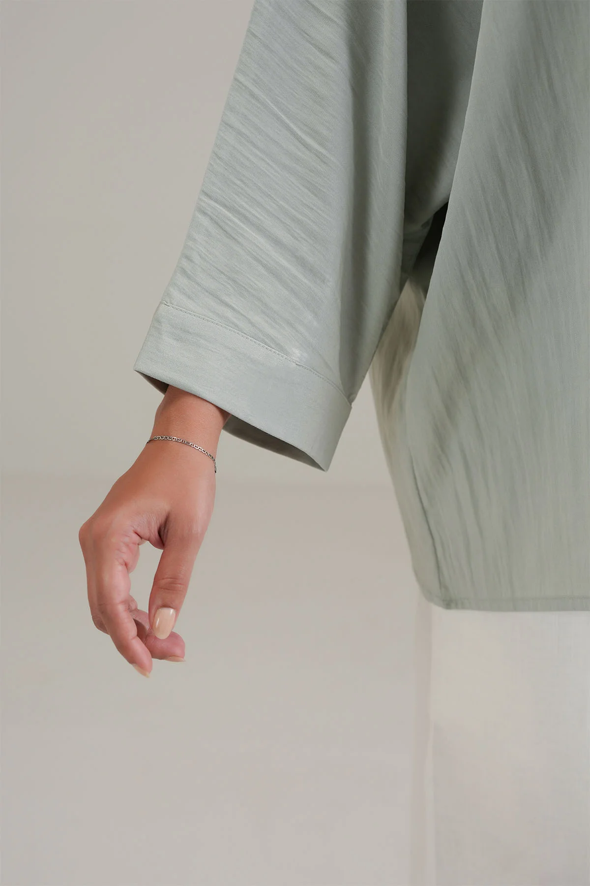 RELAXED BAND COLLAR SHIRT - Image 7