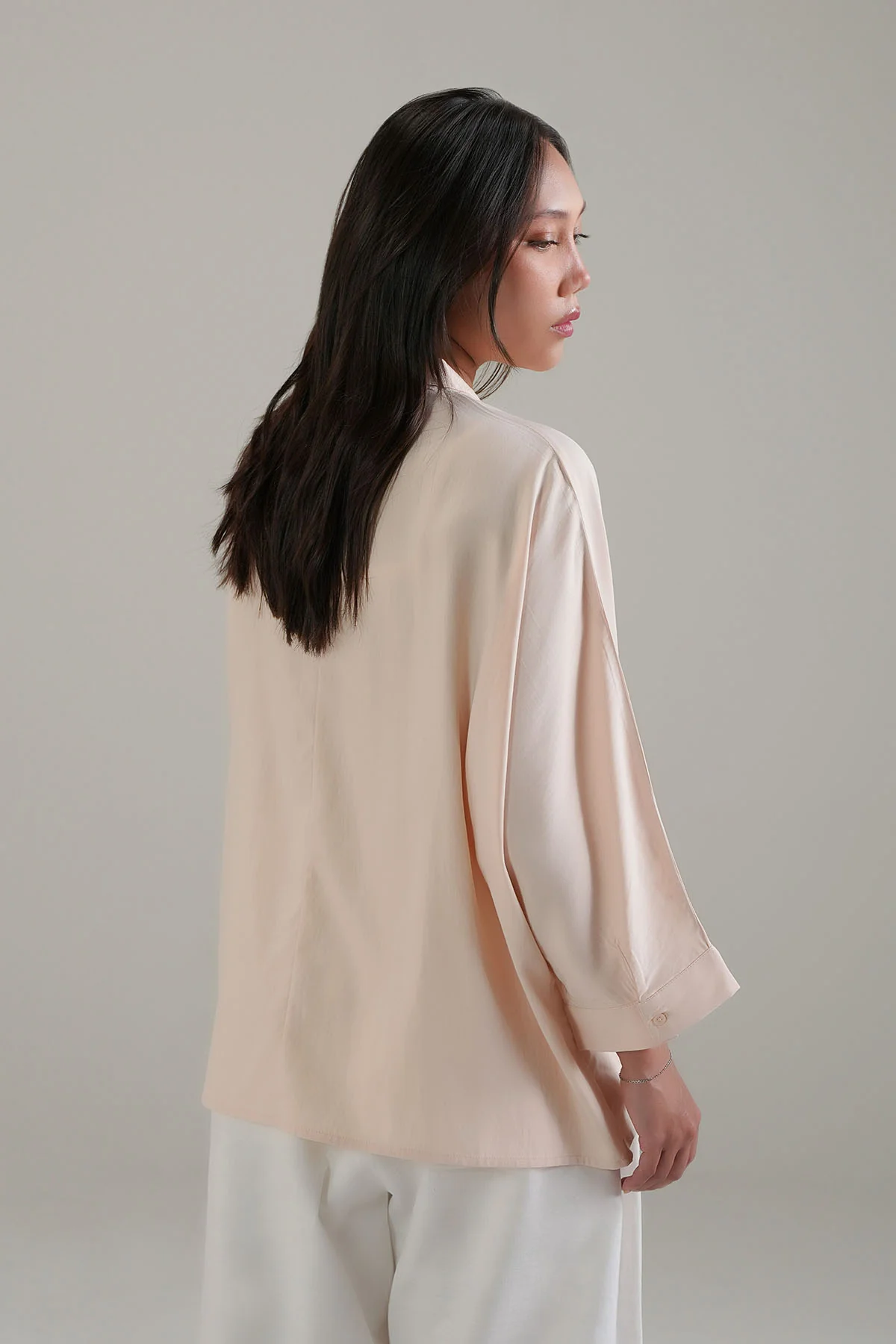 RELAXED BAND COLLAR SHIRT - Image 6