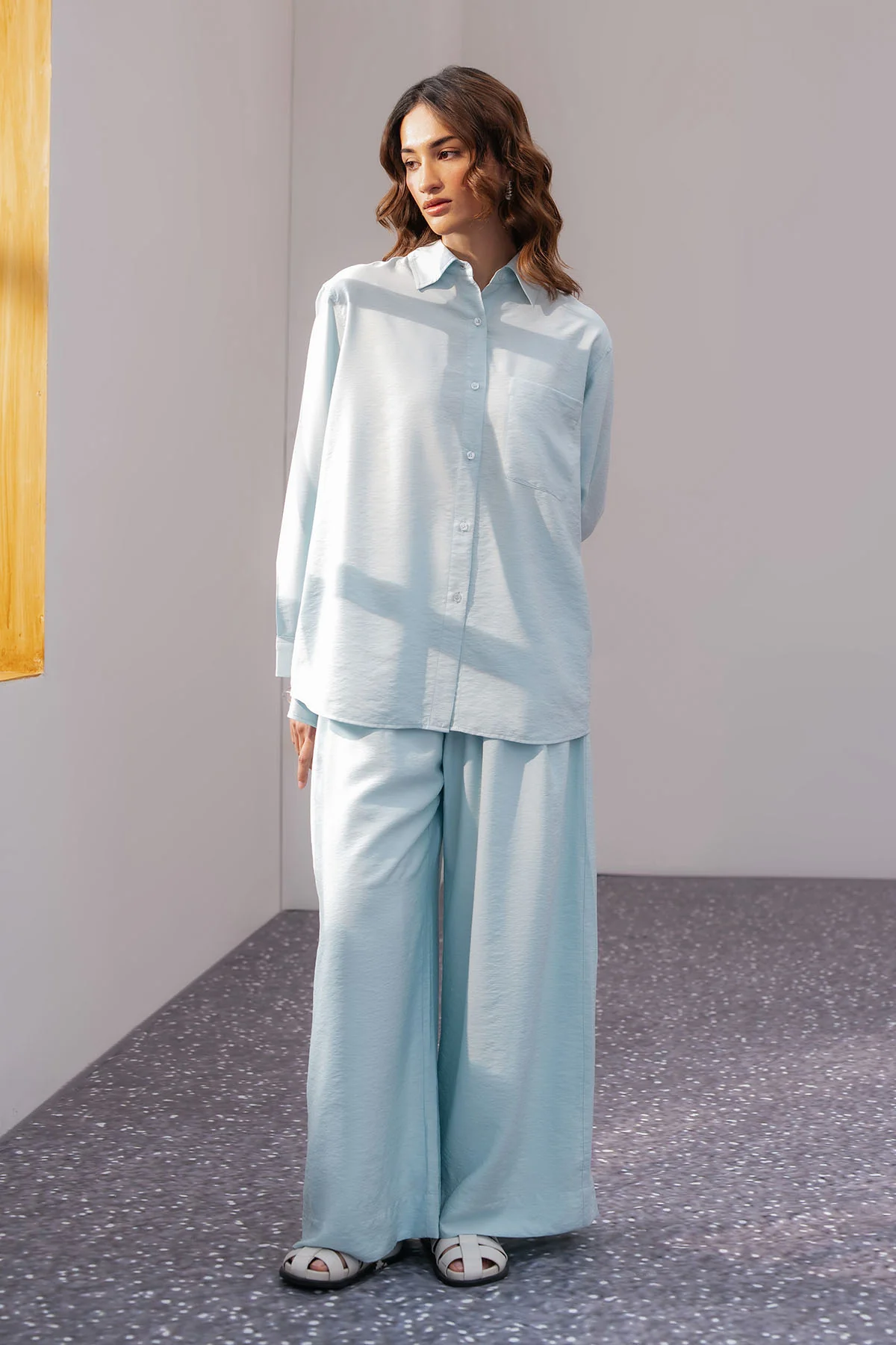 RELAXED FIT BUTTON DOWN SHIRT - Image 5
