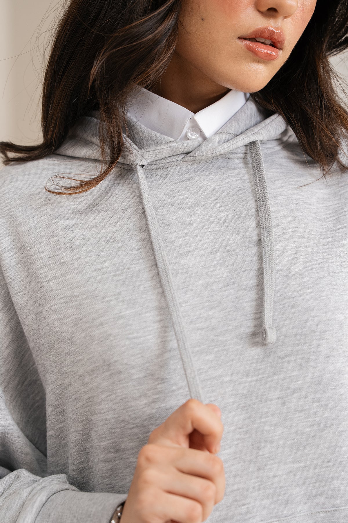 RELAXED LONG HOODIE-TERRY - Image 4