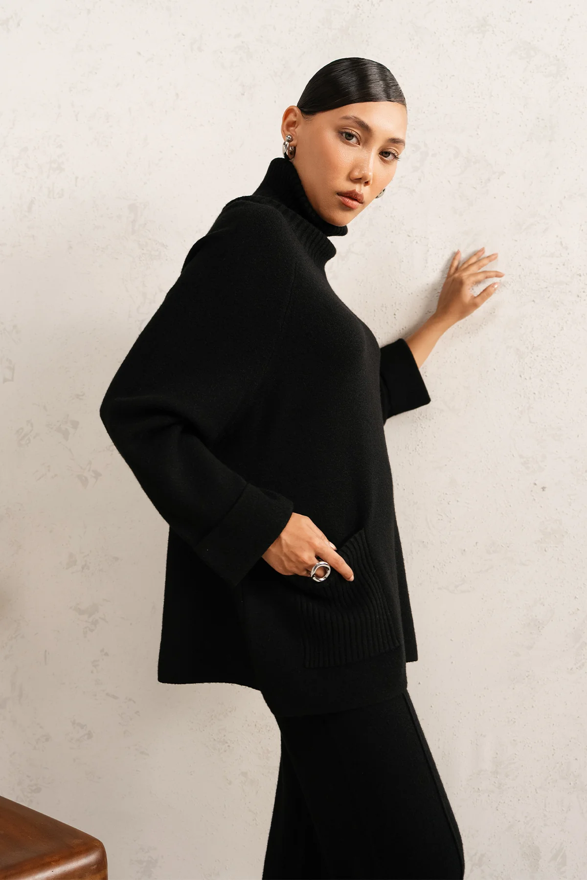 RIBBED TURTLENECK KNIT SET - Image 7
