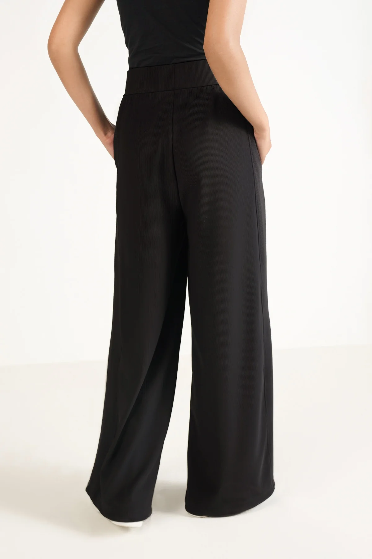 RIBBED WIDE LEG PANTS - Image 4