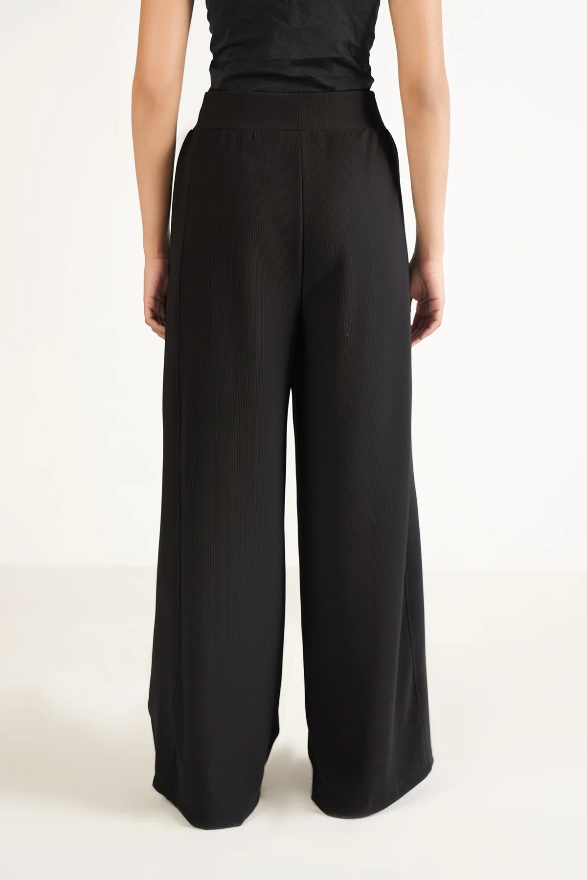 RIBBED WIDE LEG PANTS - Image 5
