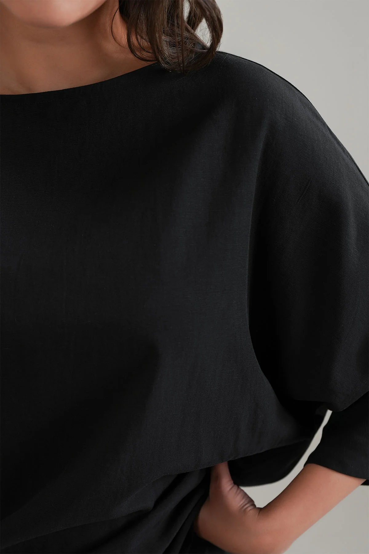 SHORT SLEEVE SHIRT-LINEN BLEND - Image 2