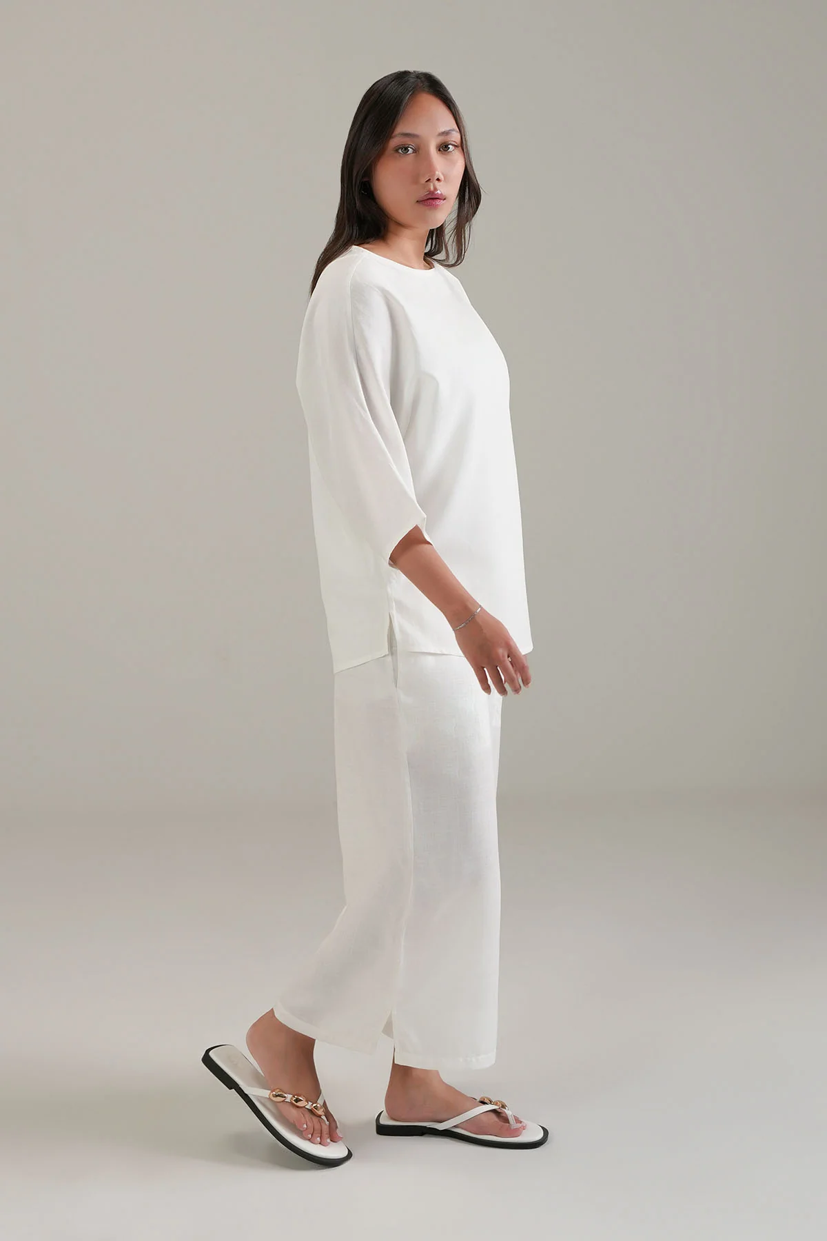SHORT SLEEVE SHIRT-LINEN BLEND - Image 3
