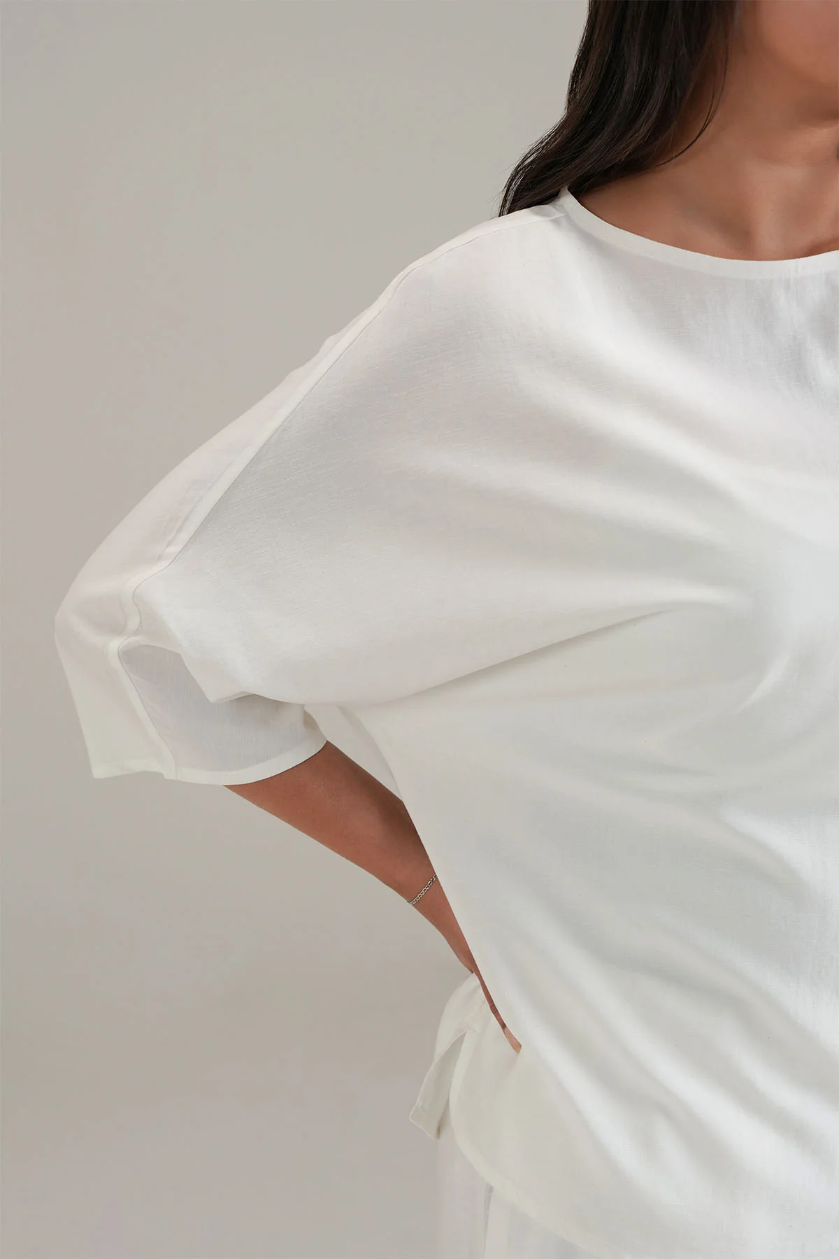 SHORT SLEEVE SHIRT-LINEN BLEND - Image 4