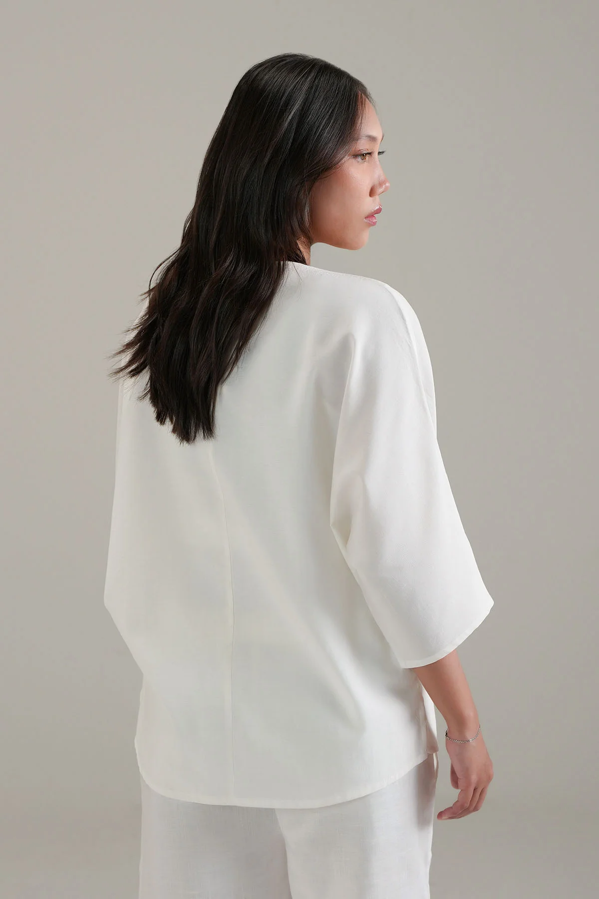 SHORT SLEEVE SHIRT-LINEN BLEND - Image 5