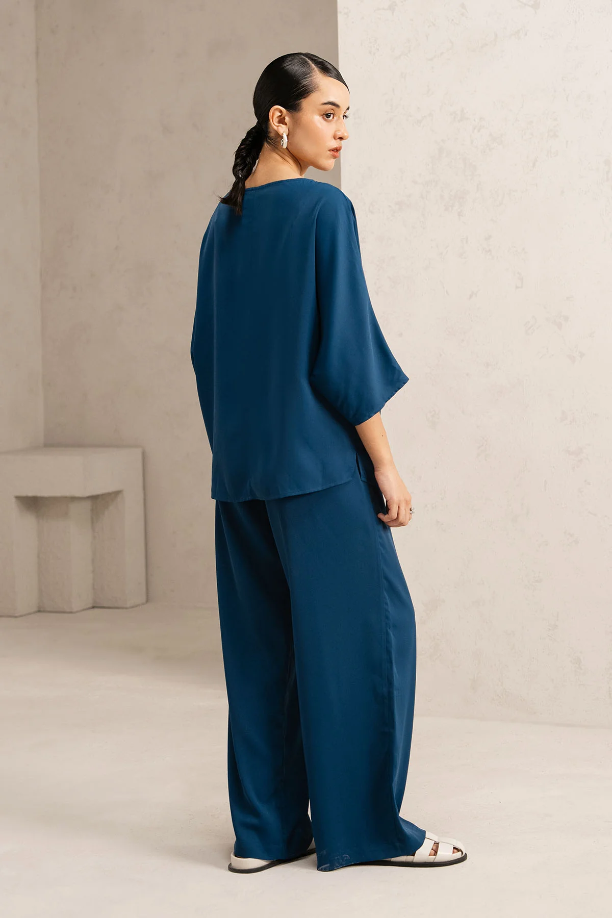 SOFT DRAPE WIDE PANTS - Image 3