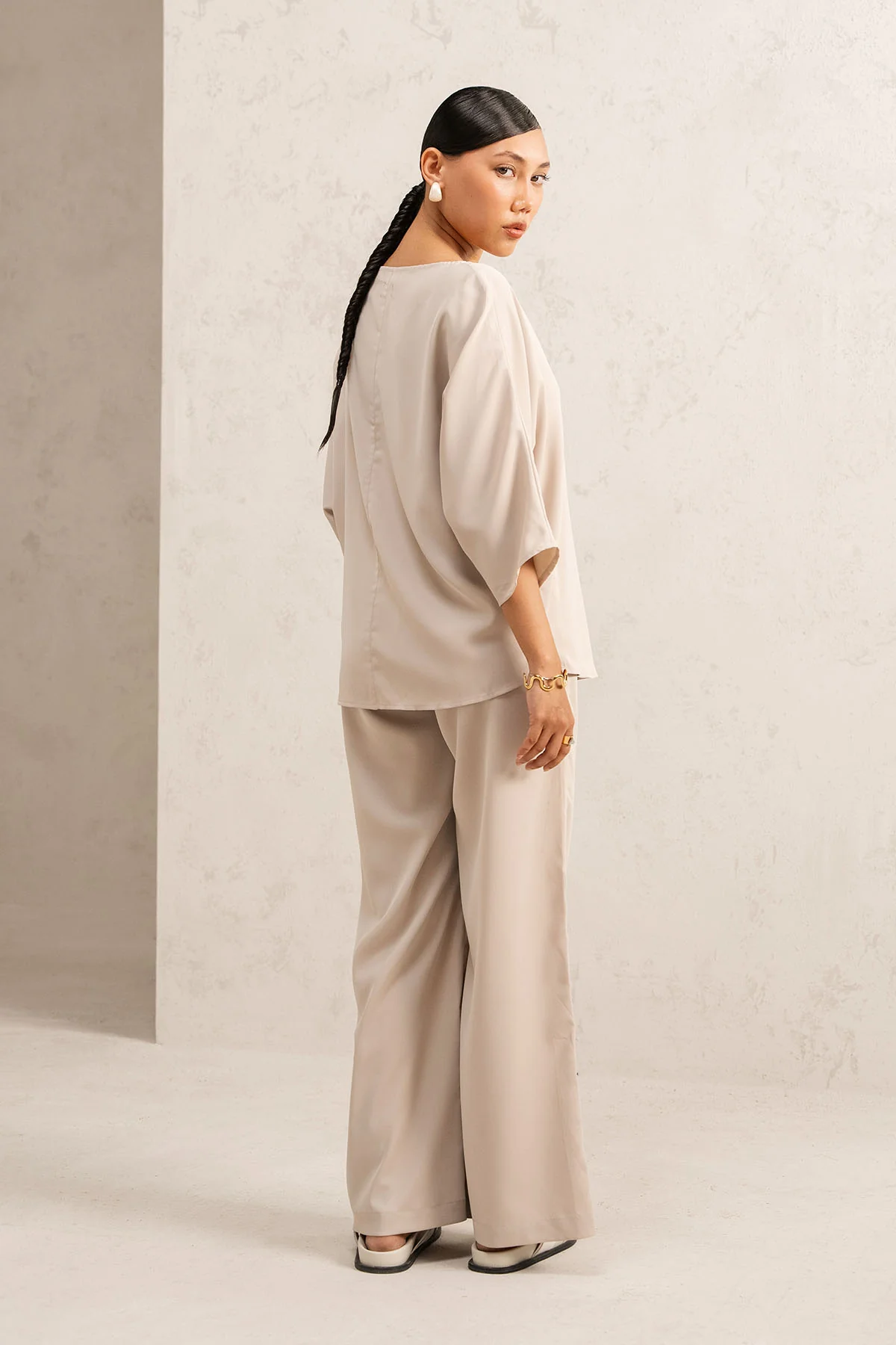 SOFT DRAPE WIDE PANTS - Image 3