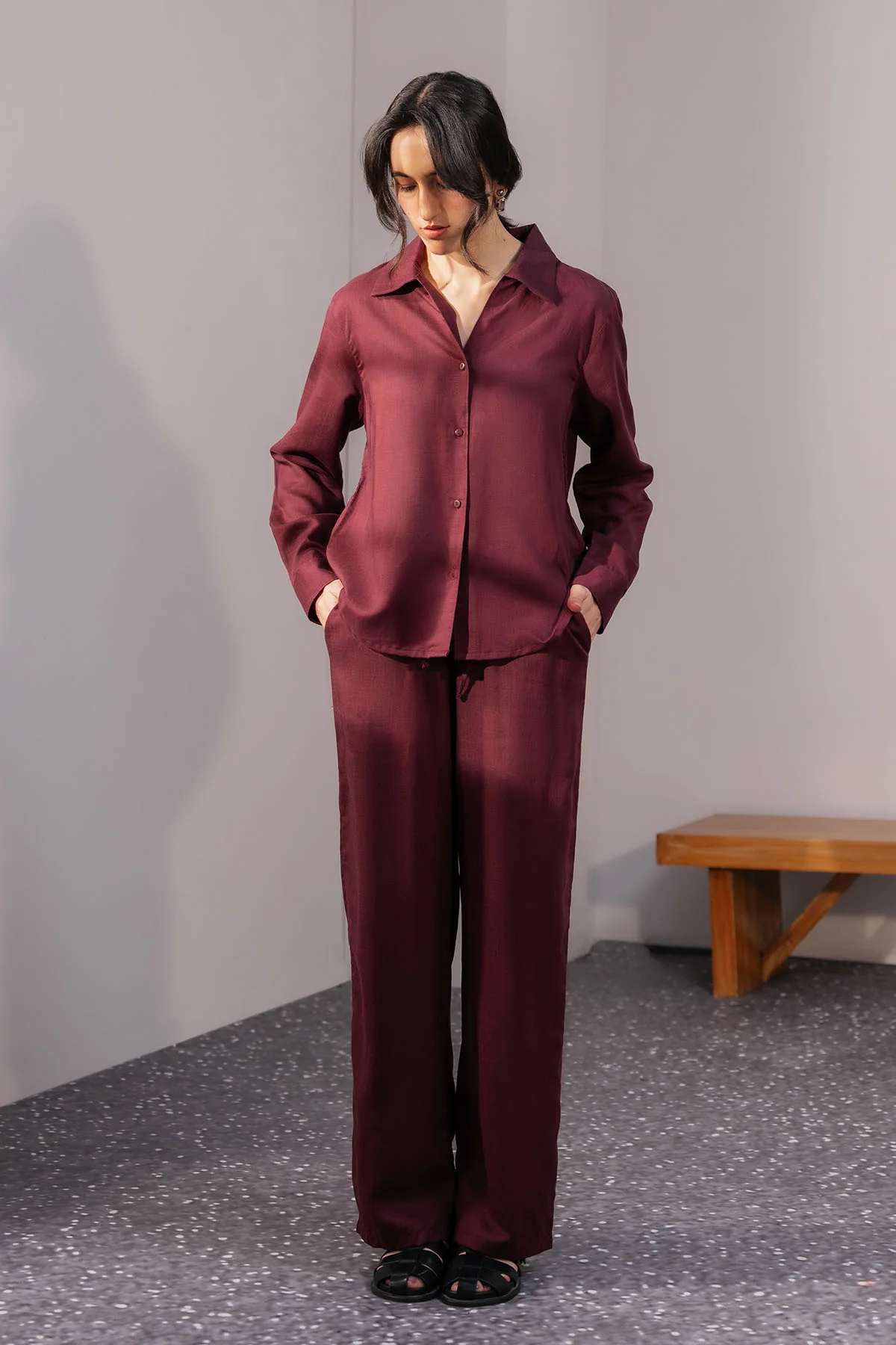 STRAIGHT FIT LINEN BLEND TROUSER - Image 7