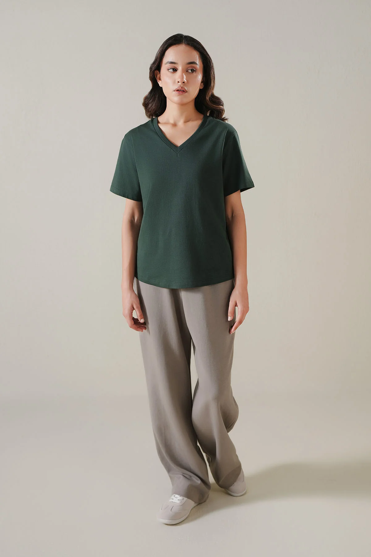  T-SHIRT V-NECK SUPIMA COTTON - Image 3