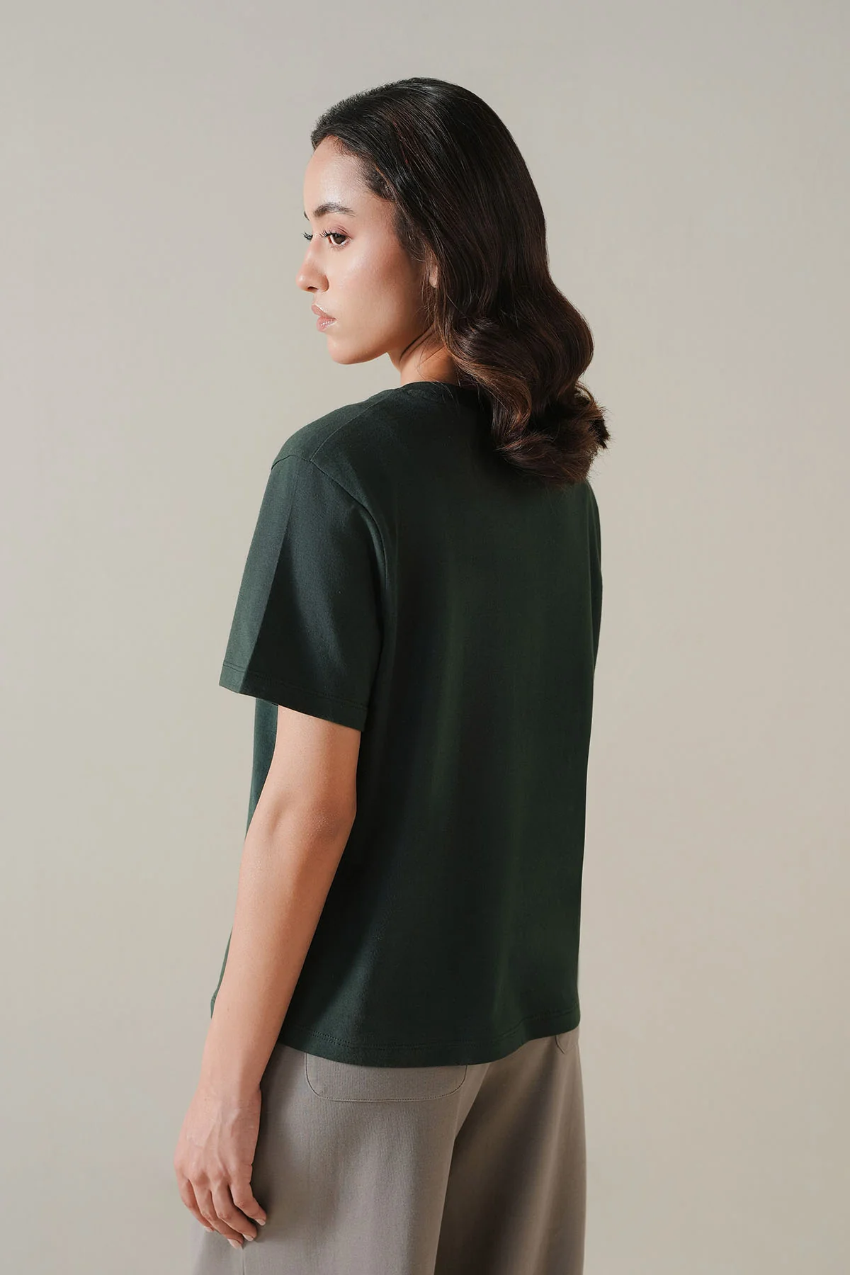  T-SHIRT V-NECK SUPIMA COTTON - Image 5