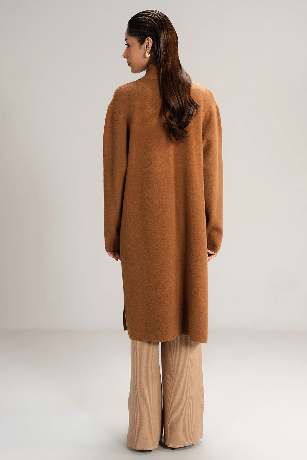 TAN CARDIGAN - KNIT WEAR - Image 3